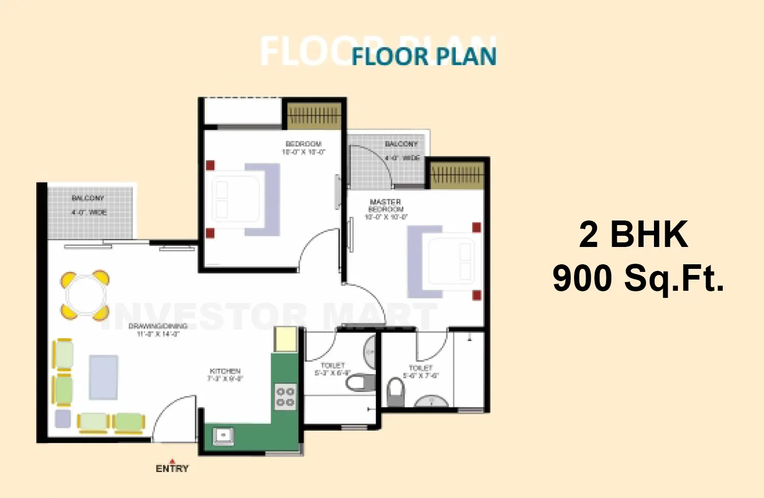 900 Sqft