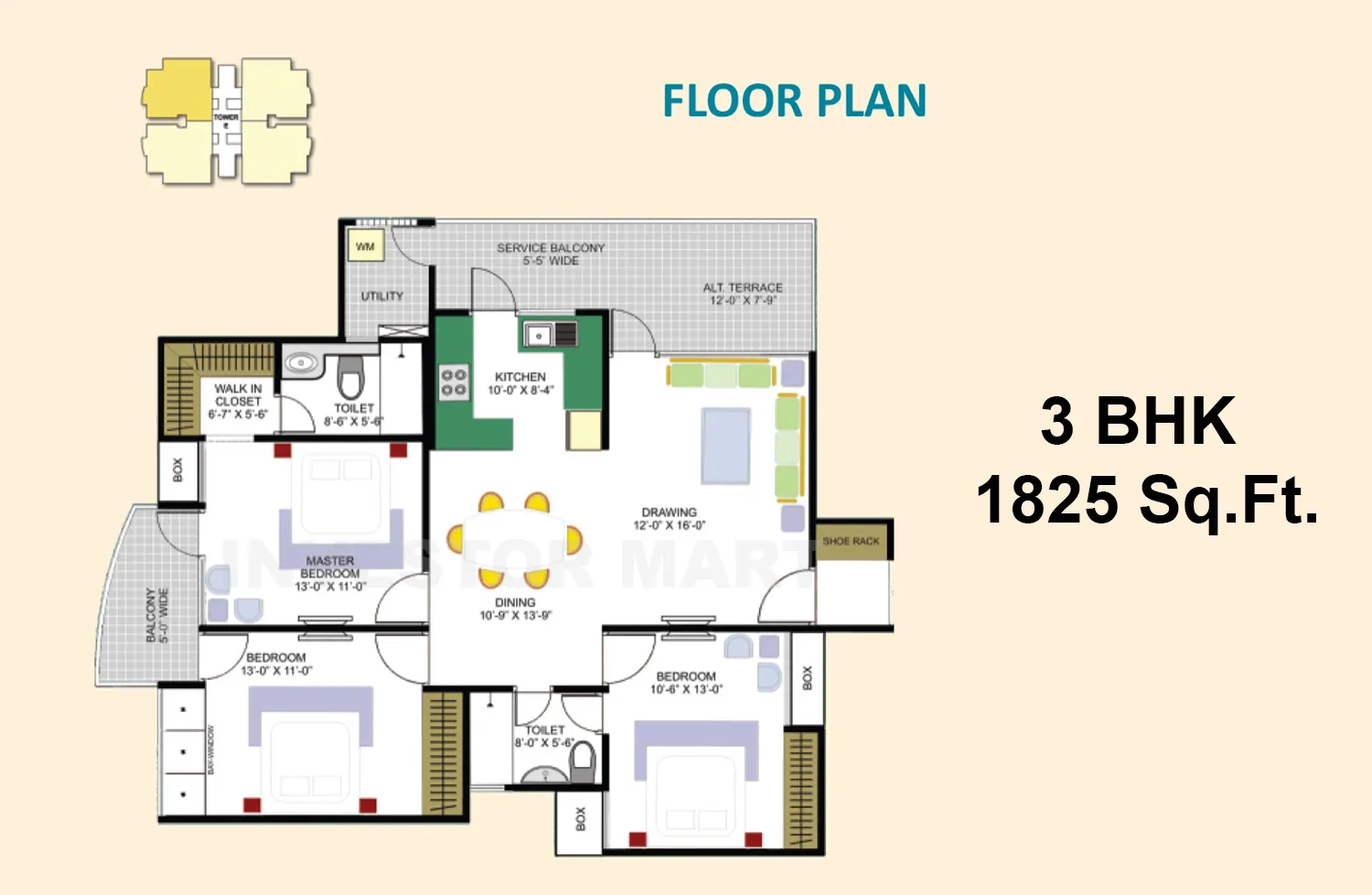 1825 Sqft