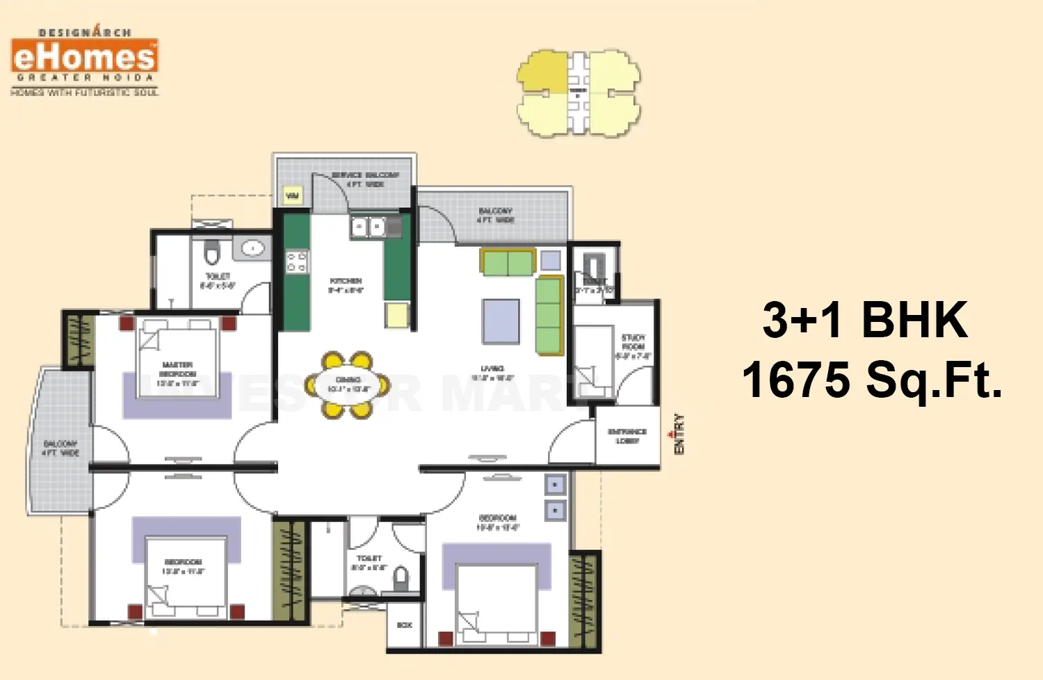 1675 Sqft