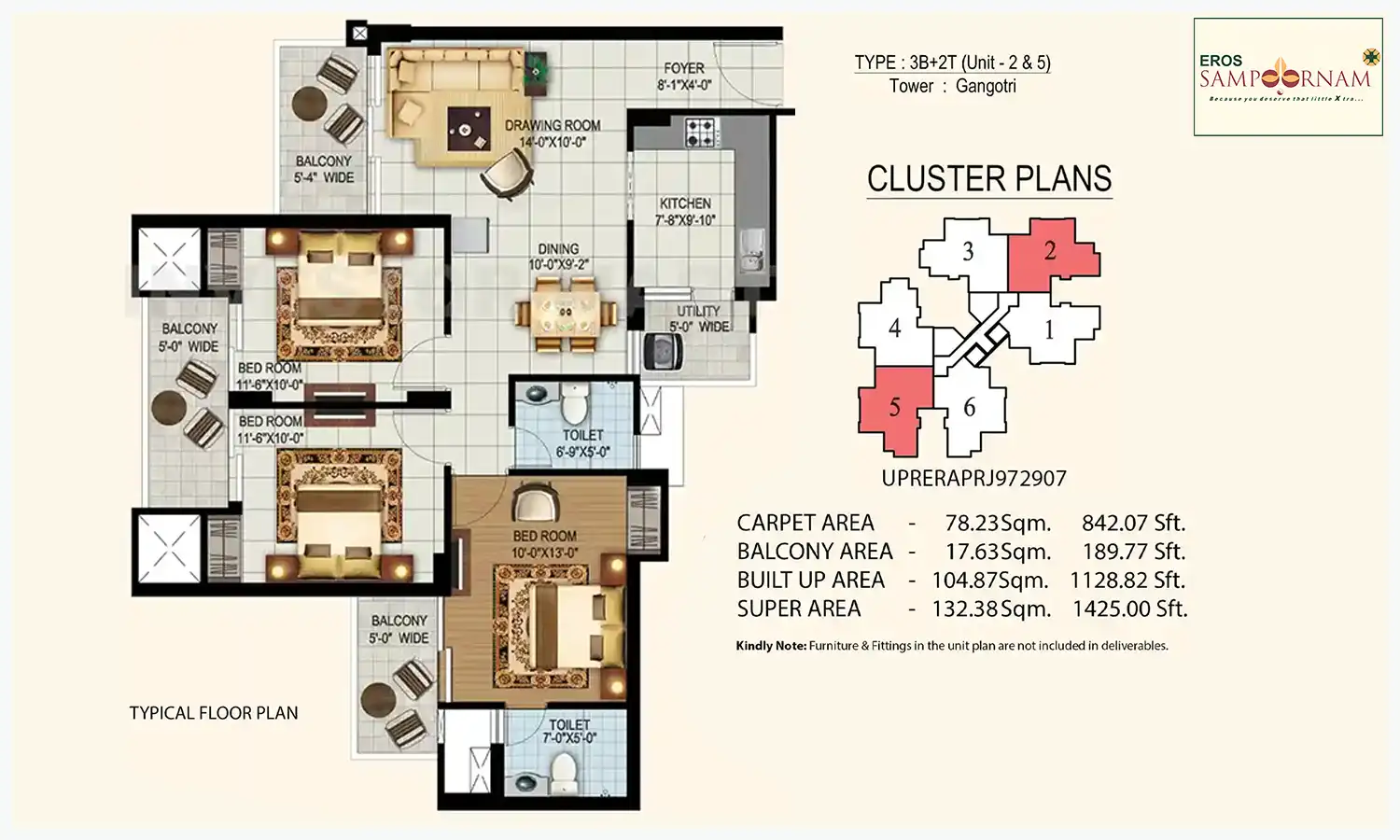 1425 Sqft
