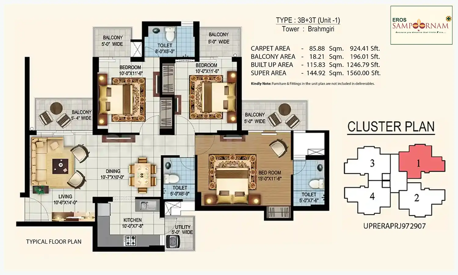 1560 Sqft