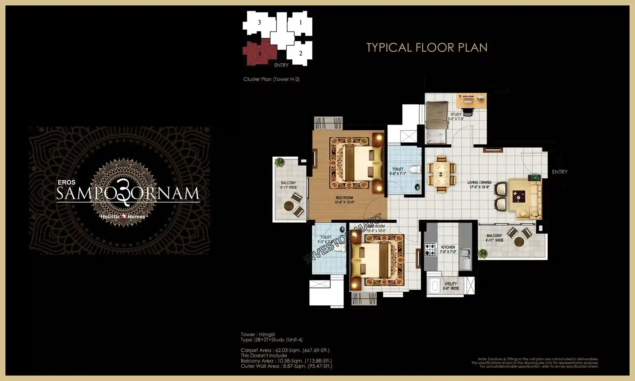 667 Sqft