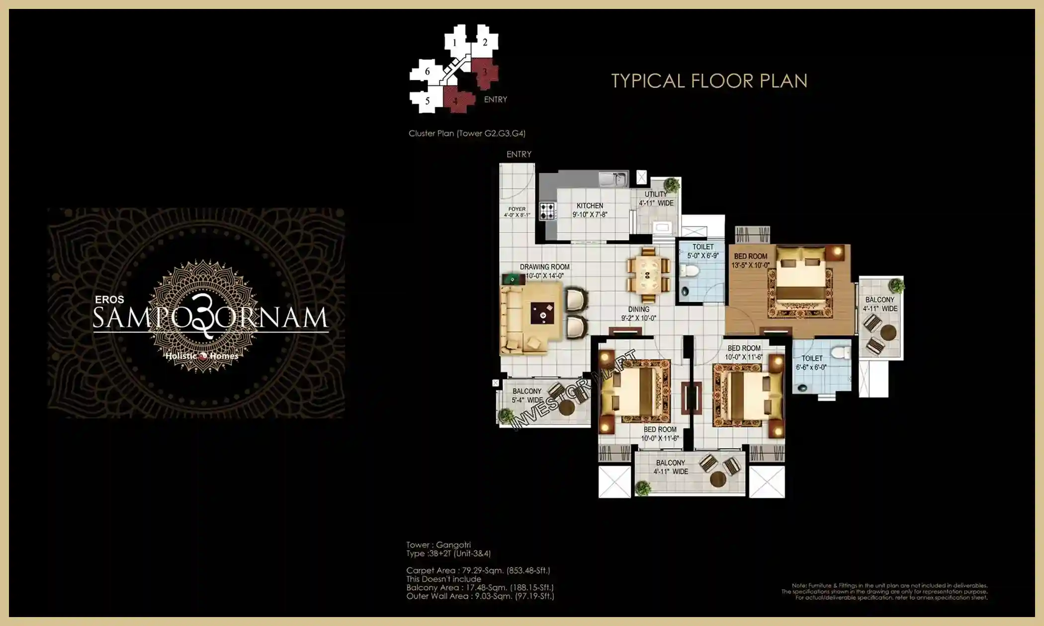 853 Sqft