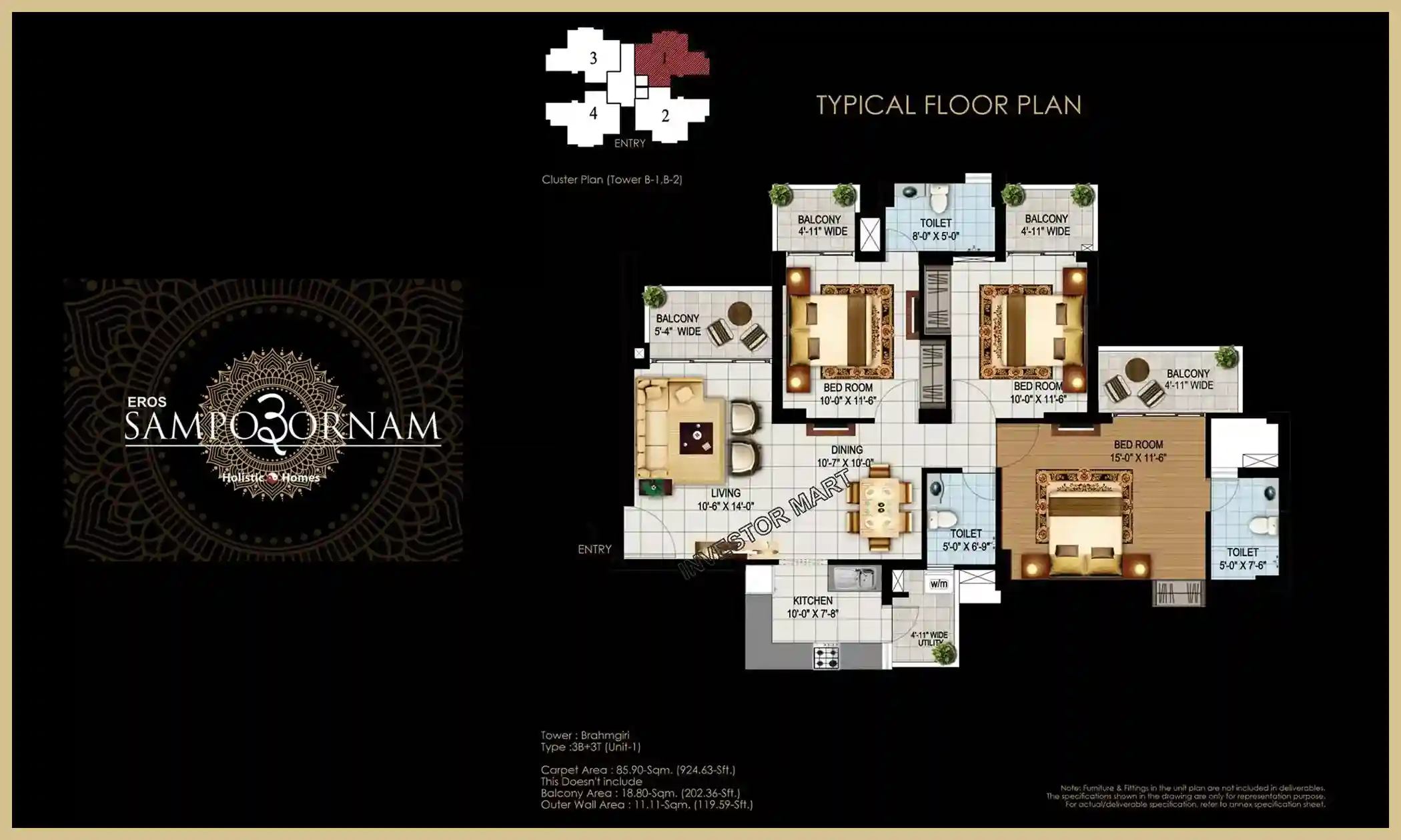 924 Sqft