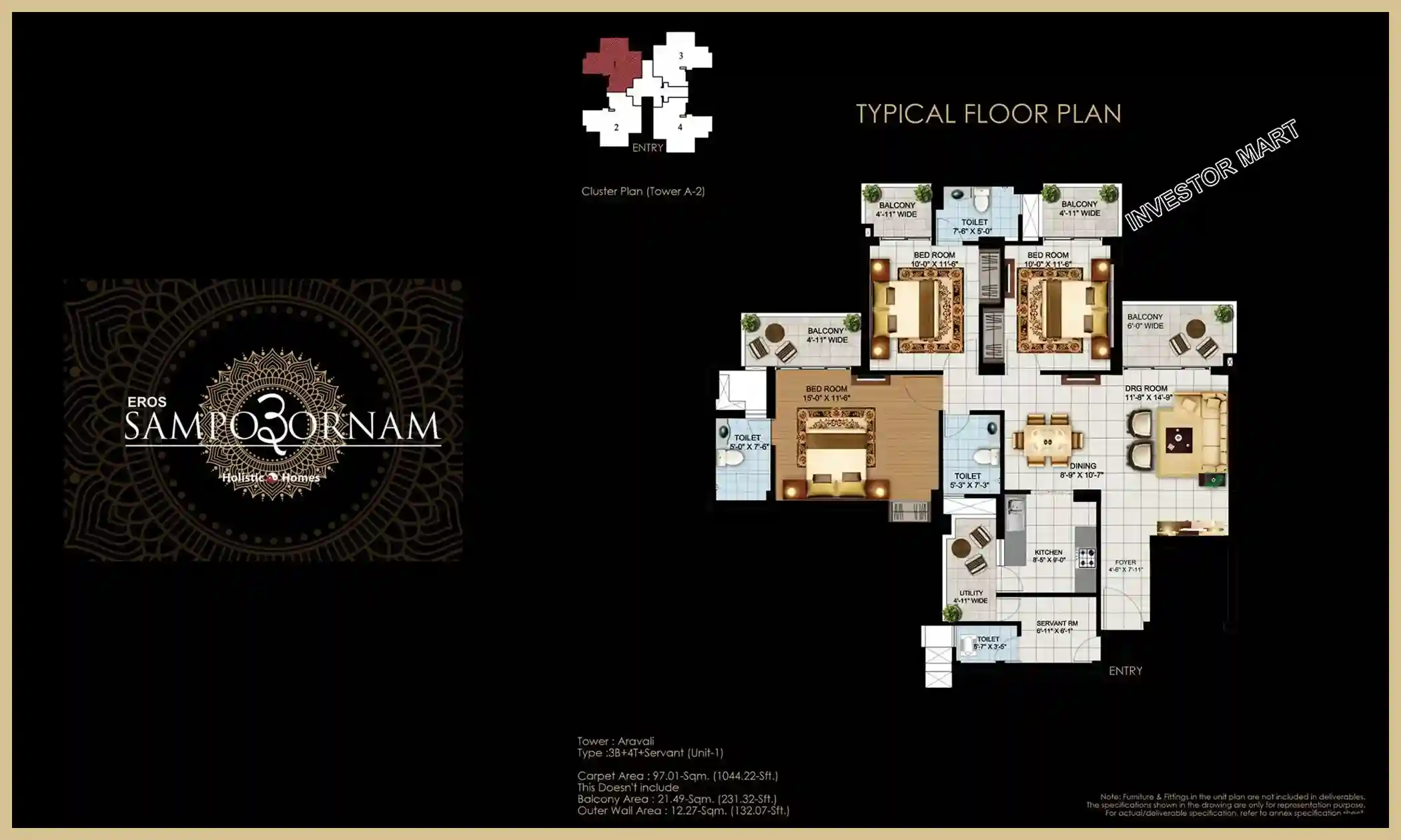 1044 Sqft