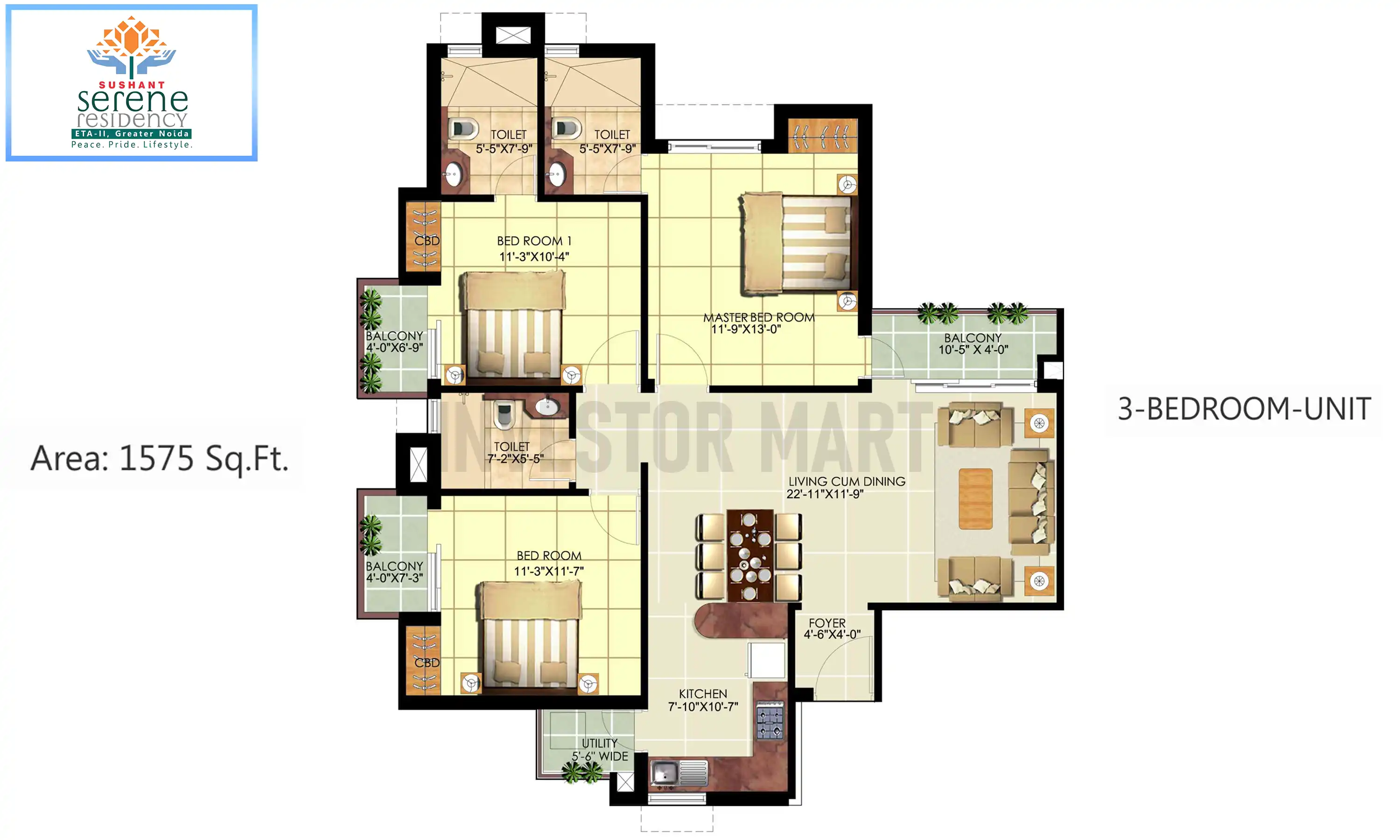1575 Sqft