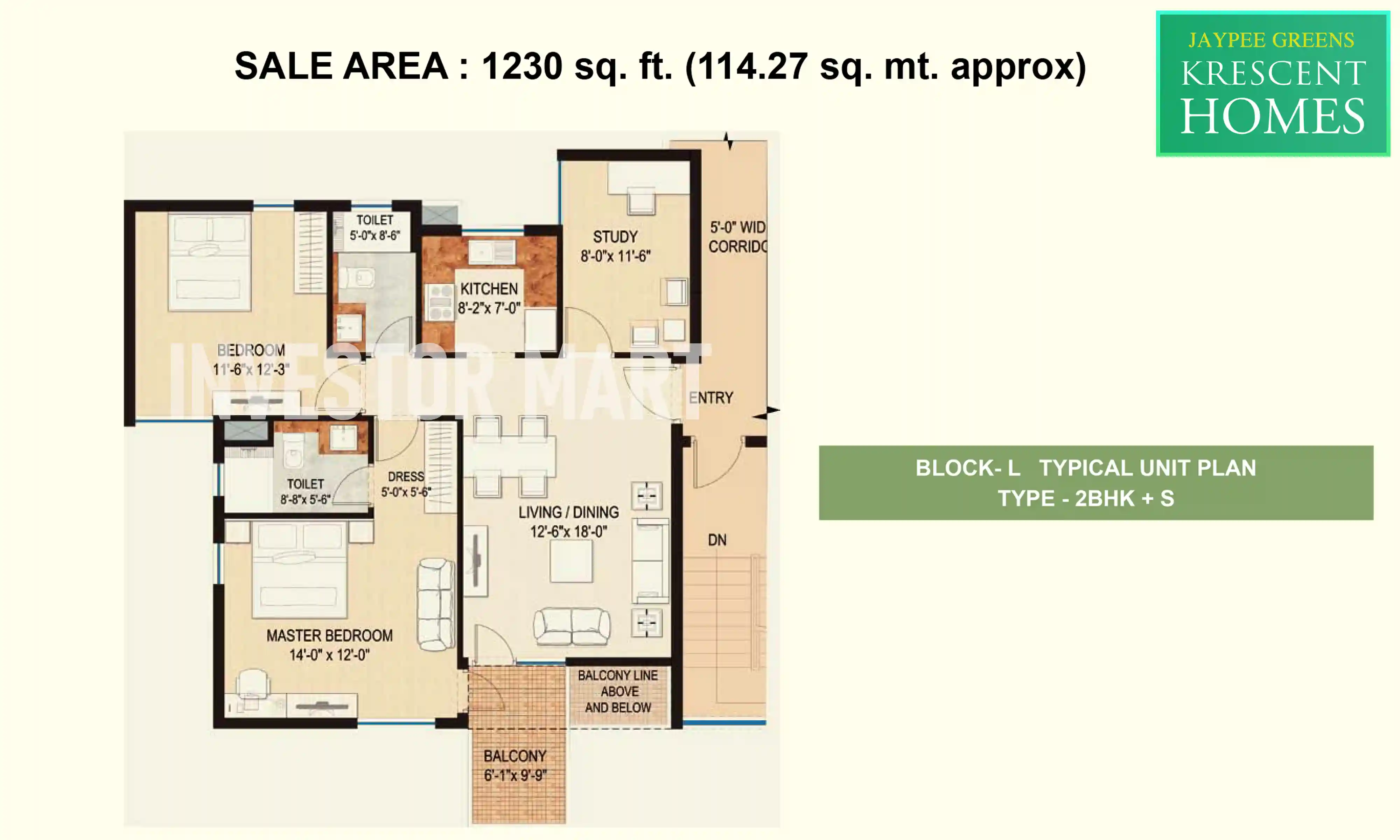 1230 Sqft