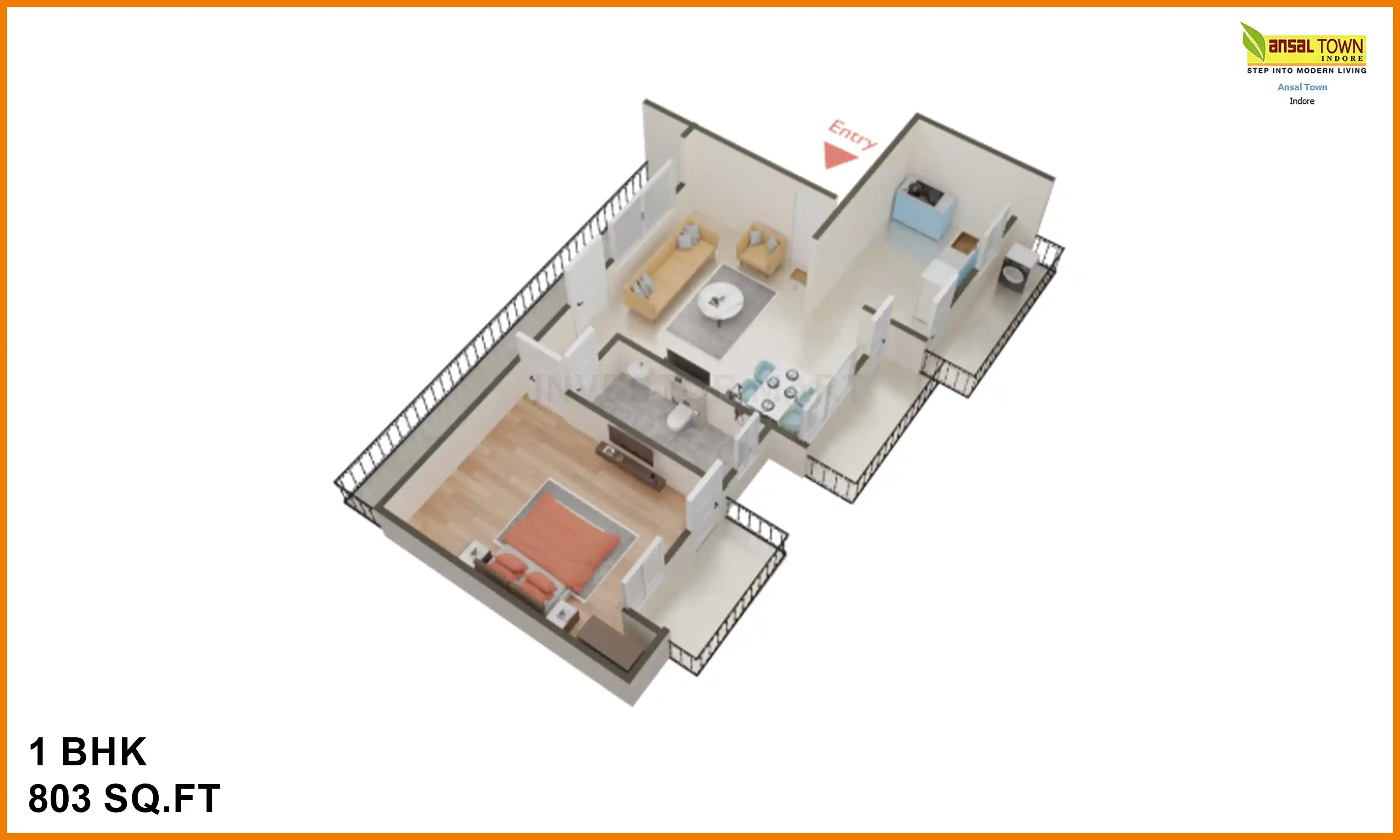 803 Sqft