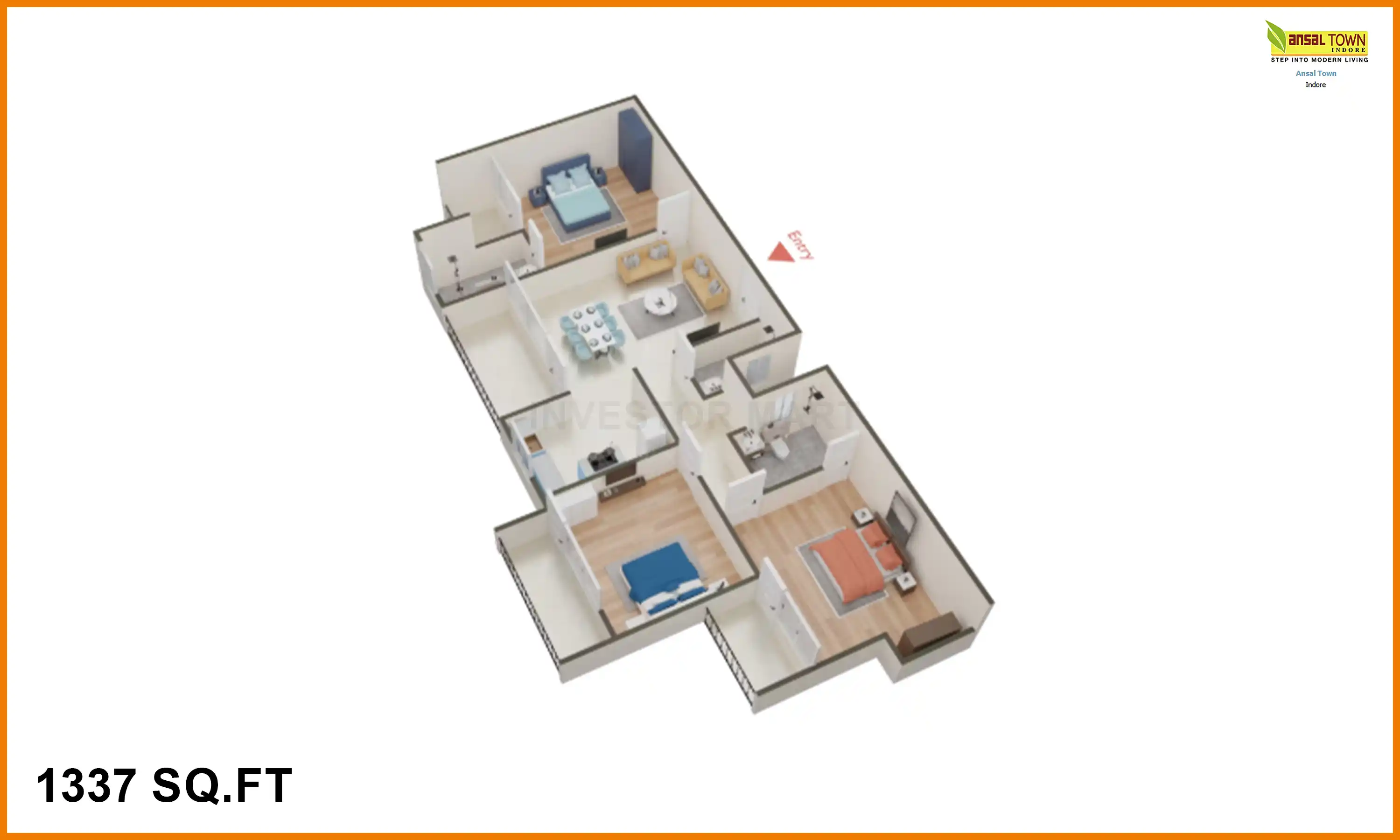 1337 Sqft