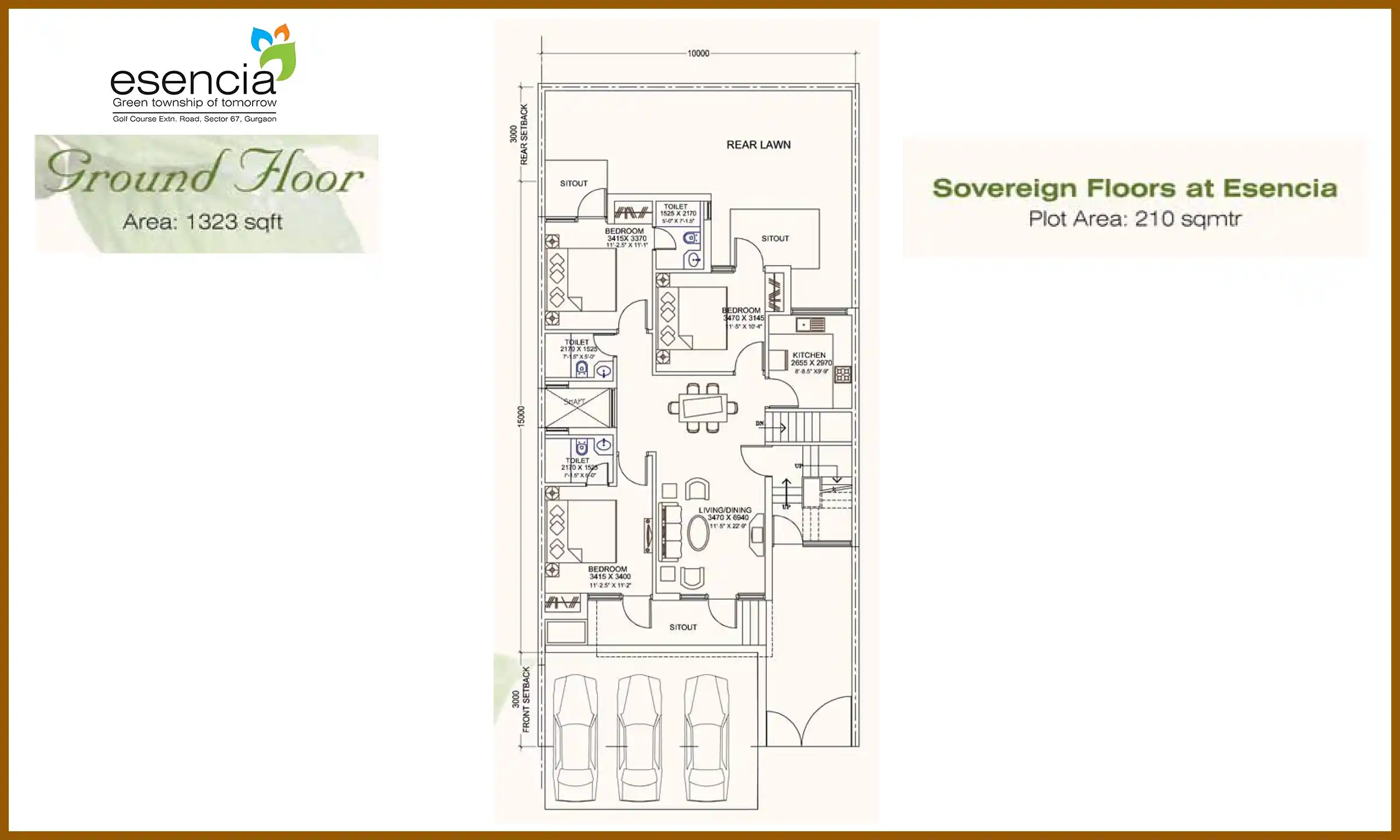 1323 Sqft