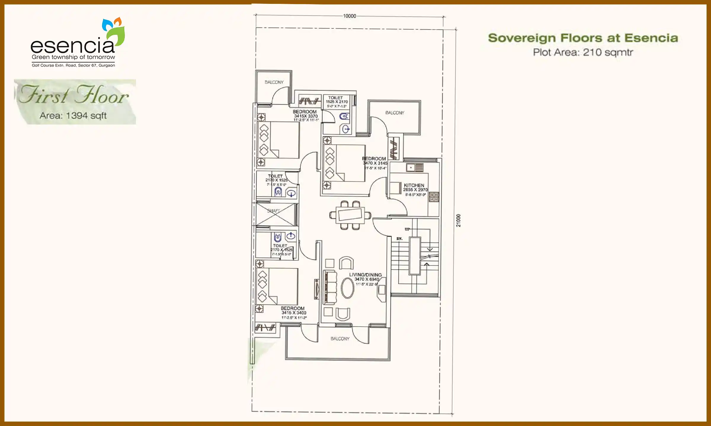 1394 Sqft