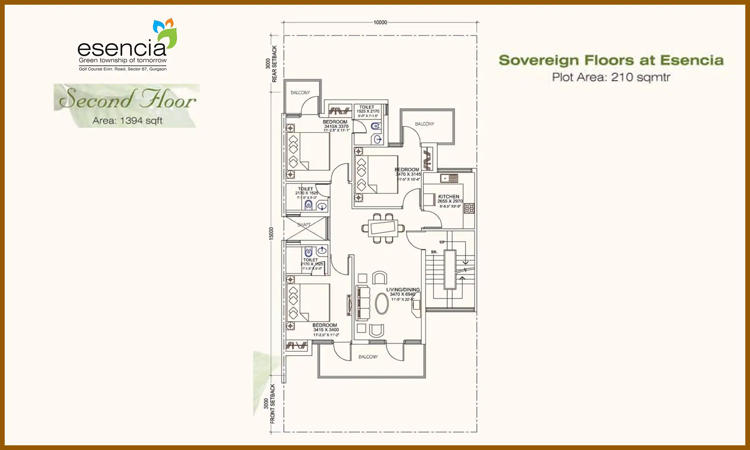 1394 Sqft