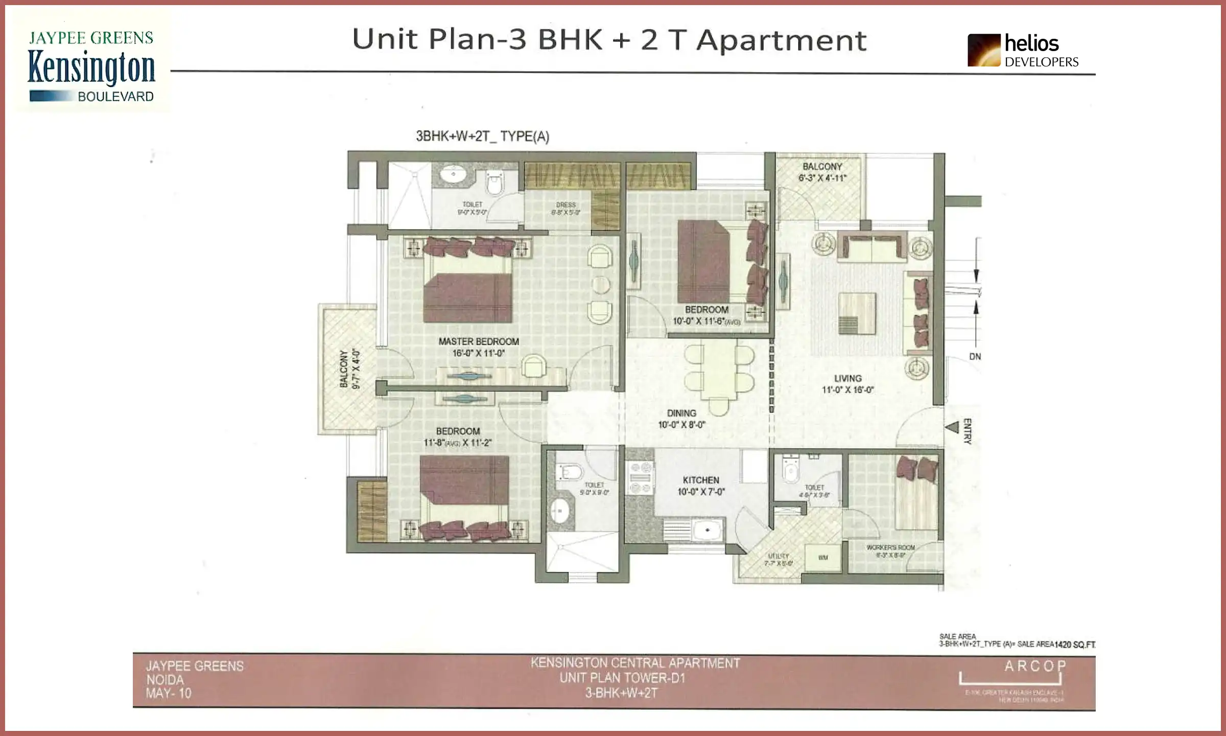 1420 Sqft