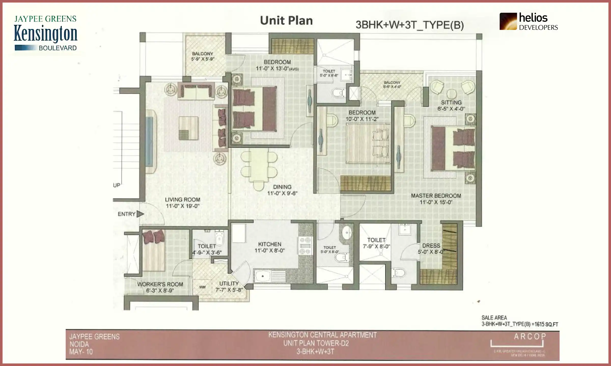 1615 Sqft