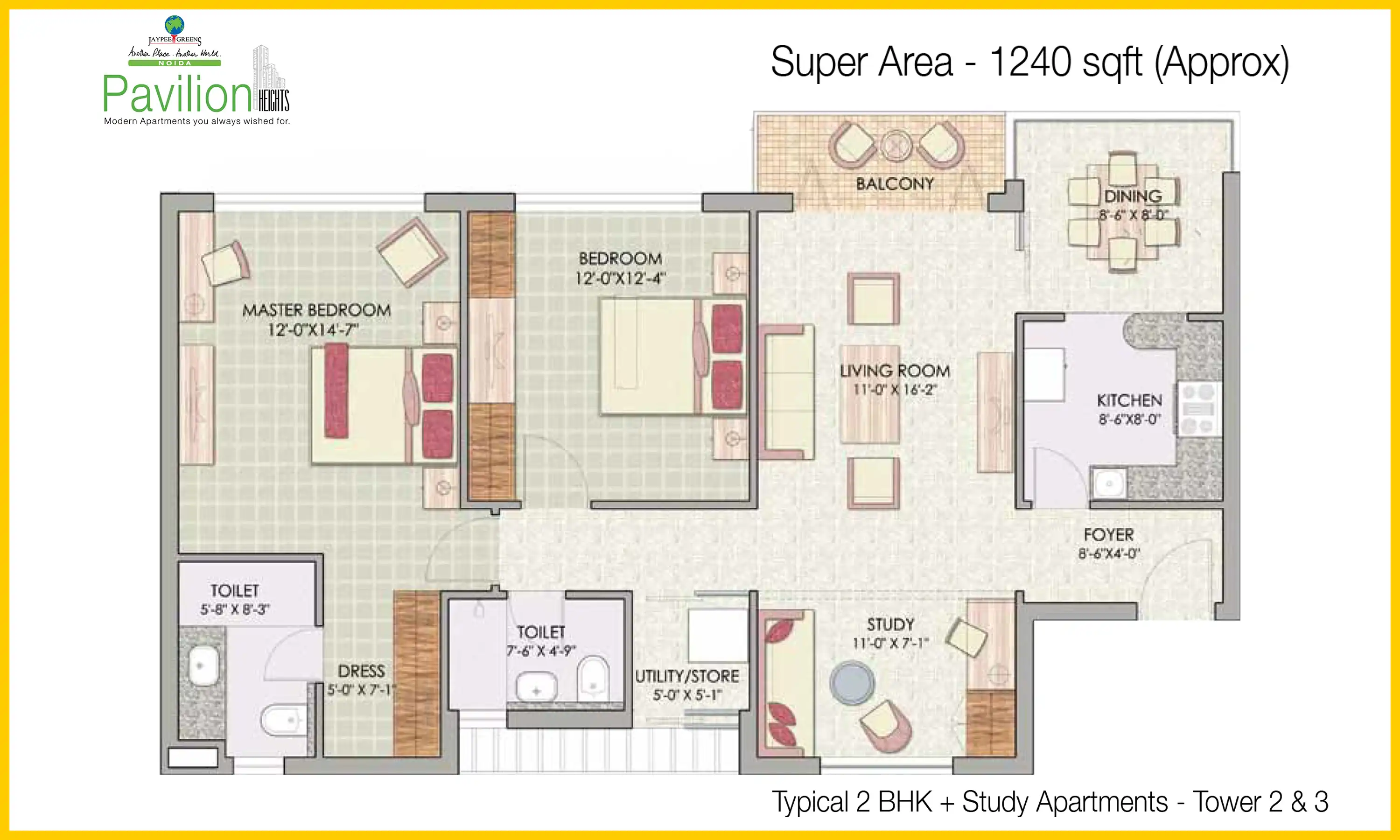 1240 Sqft