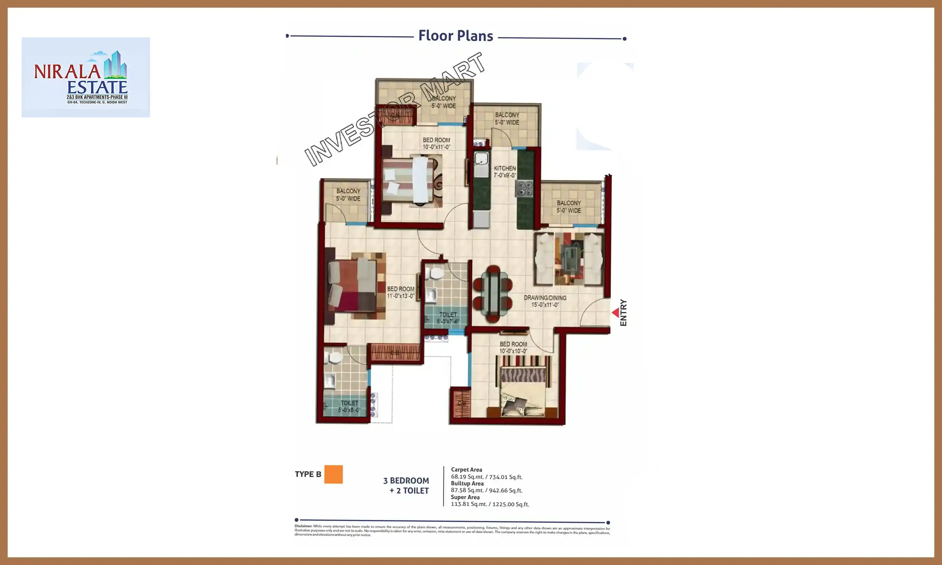 1225 Sqft