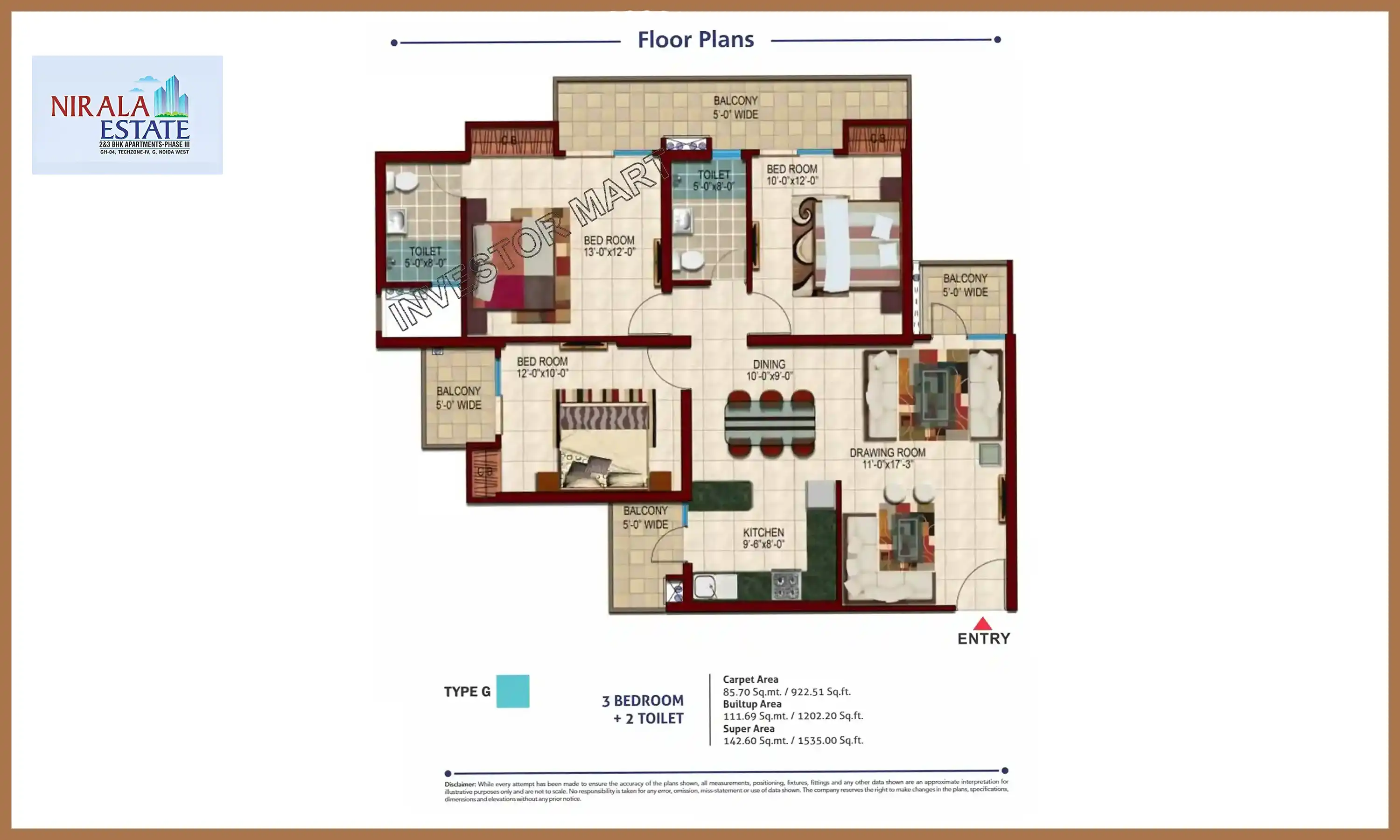 1535 Sqft