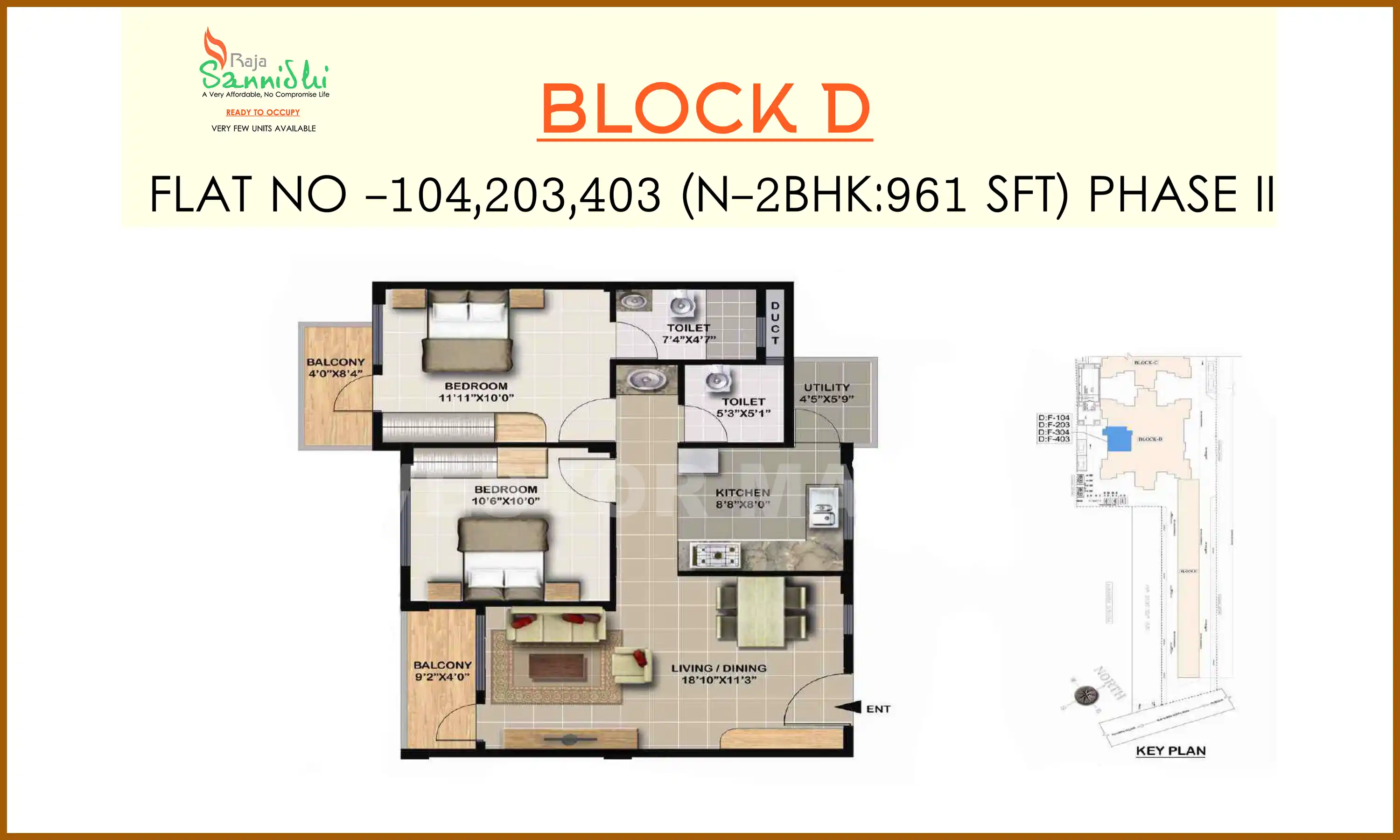 961 Sqft