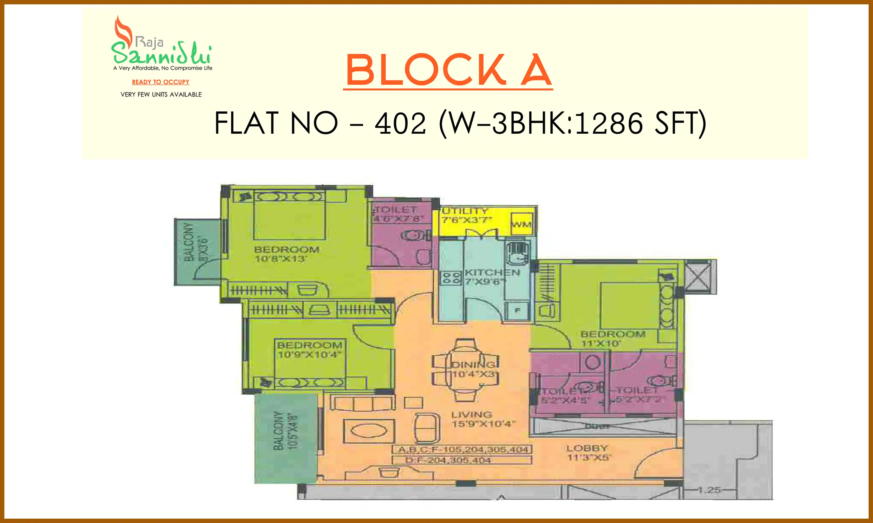 1286 Sqft