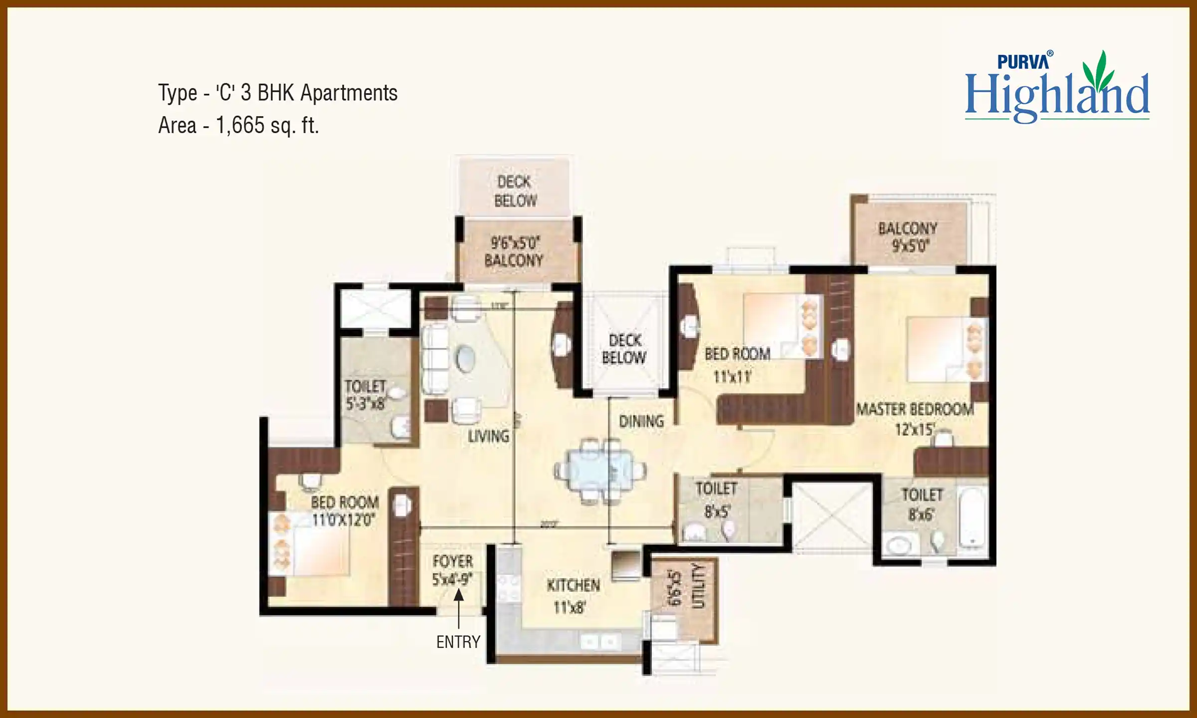 1665 Sqft