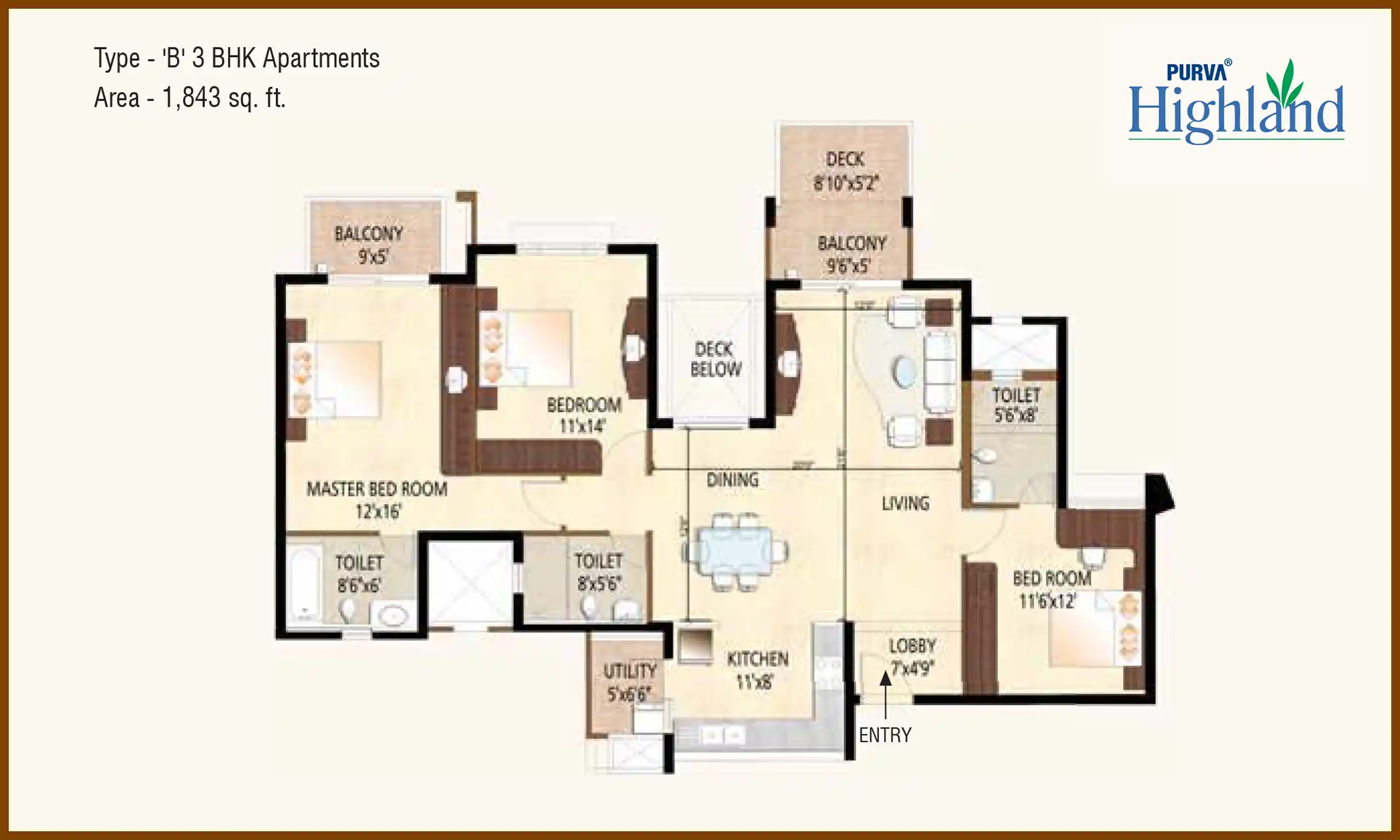 1843 Sqft