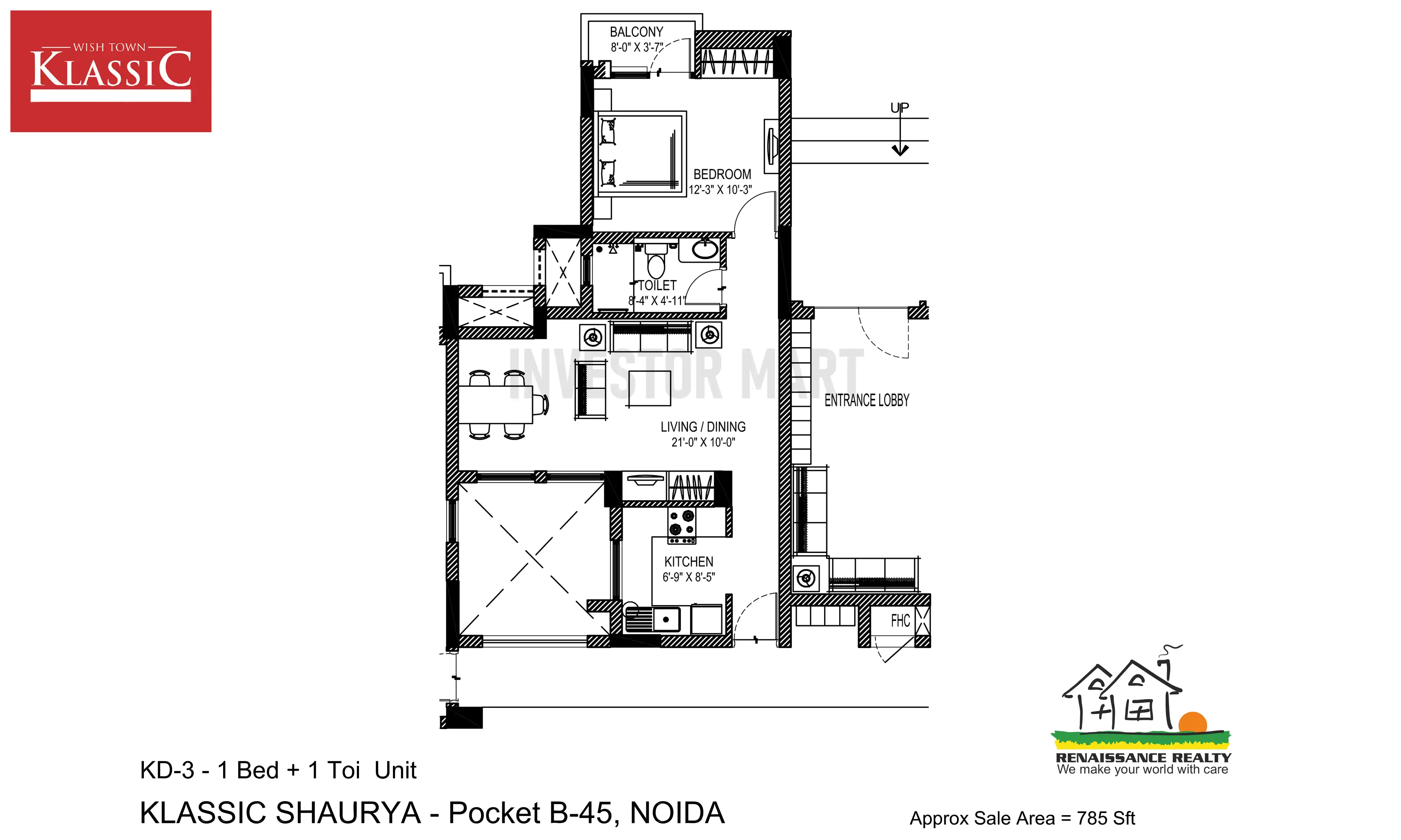 785 Sqft