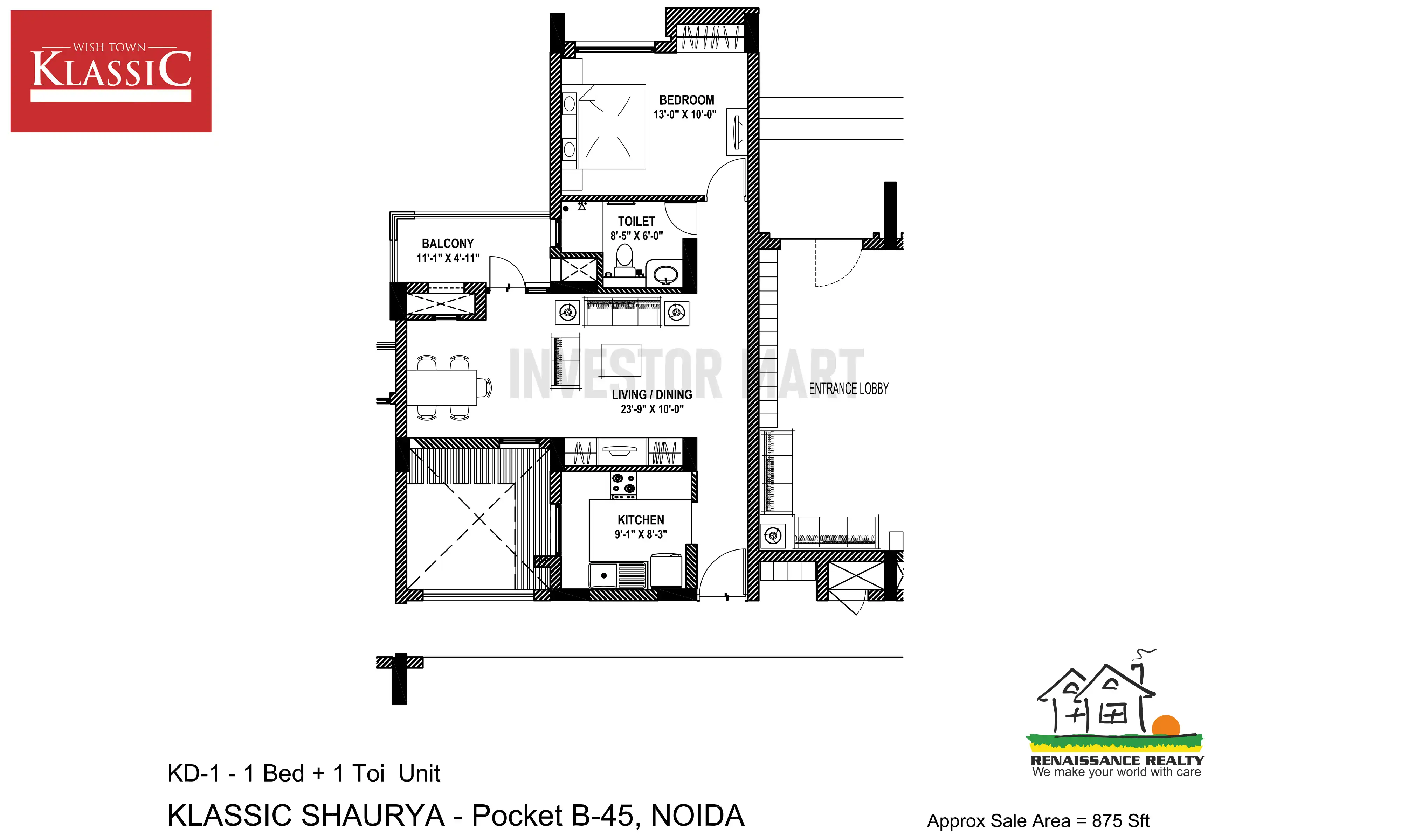 875 Sqft