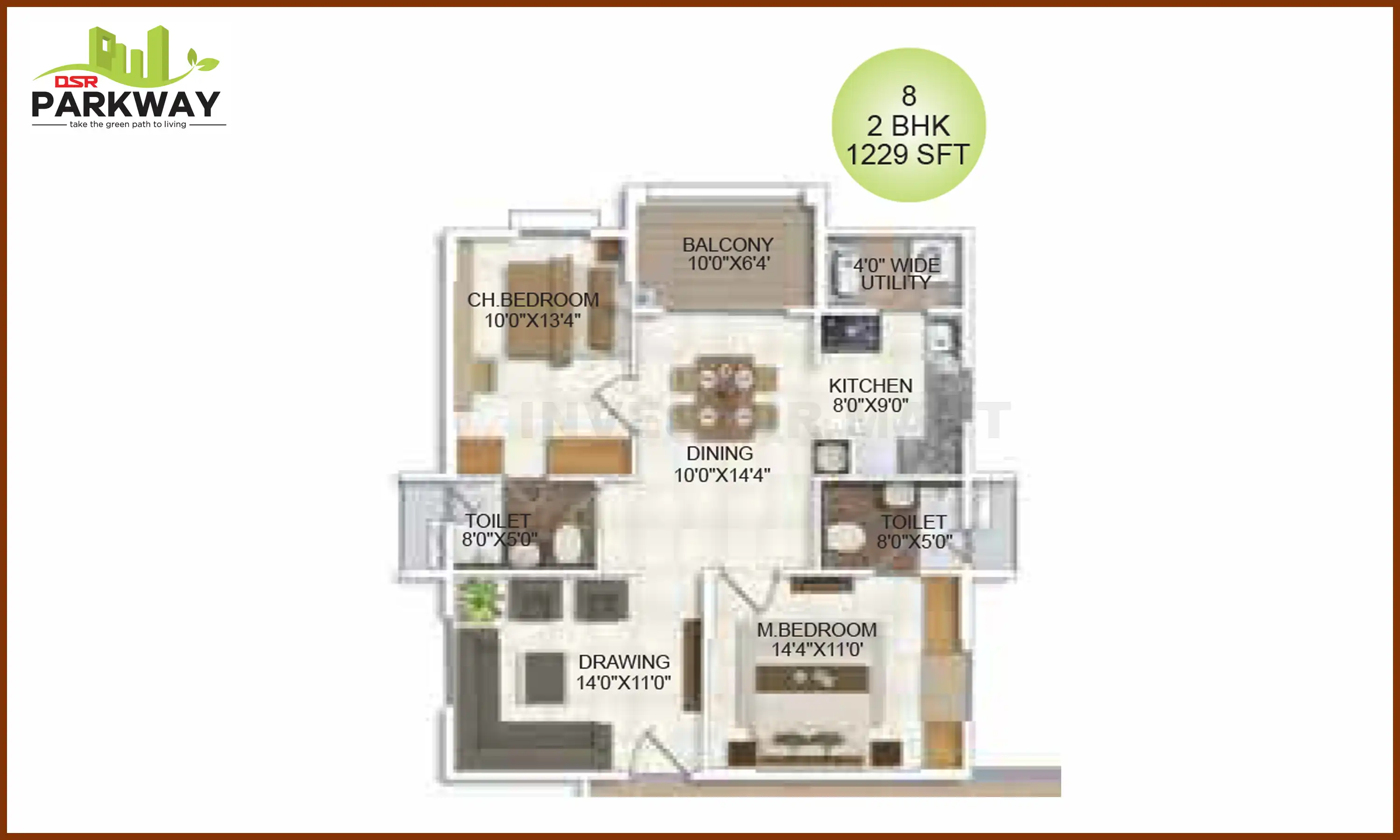1229 Sqft