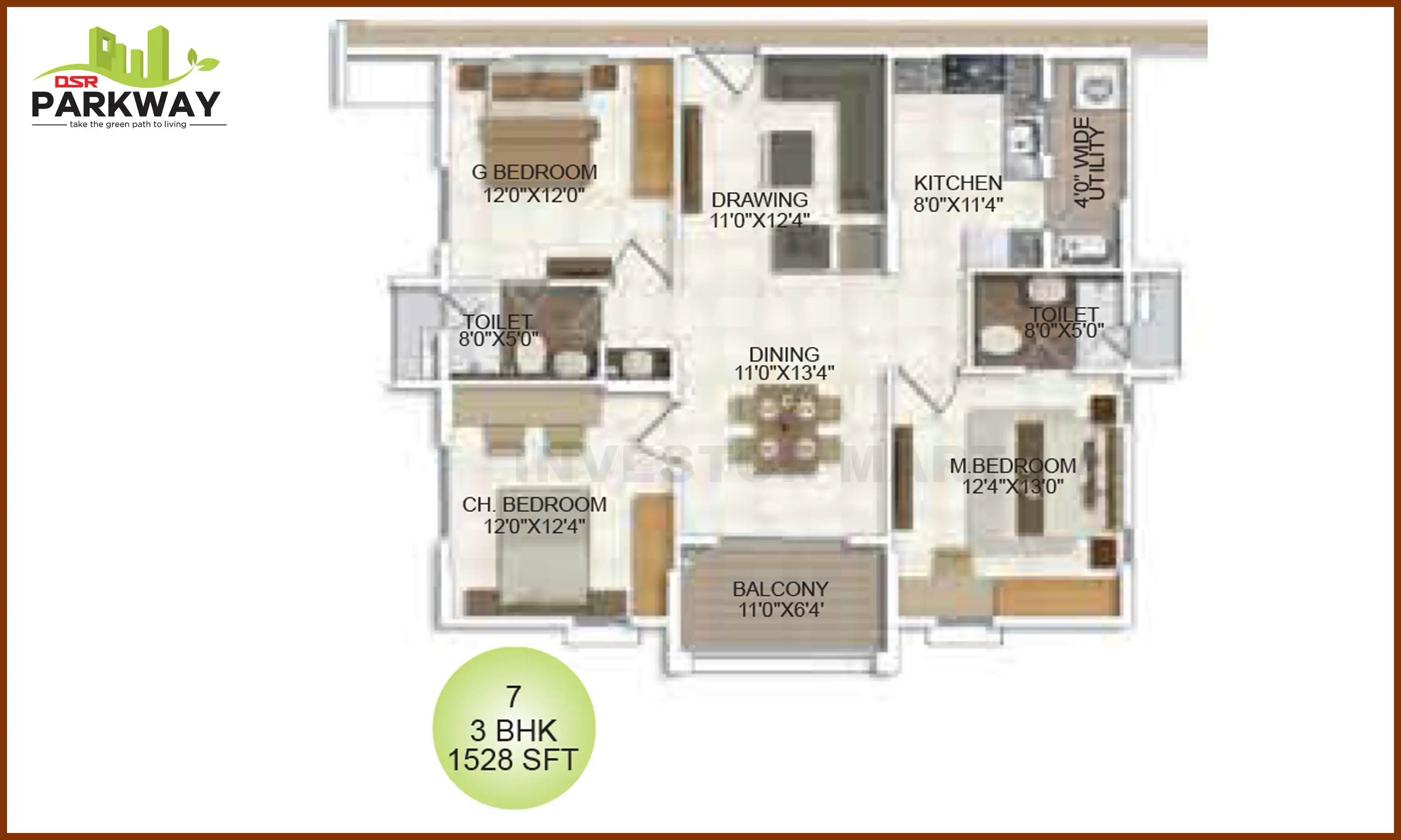 1528 Sqft