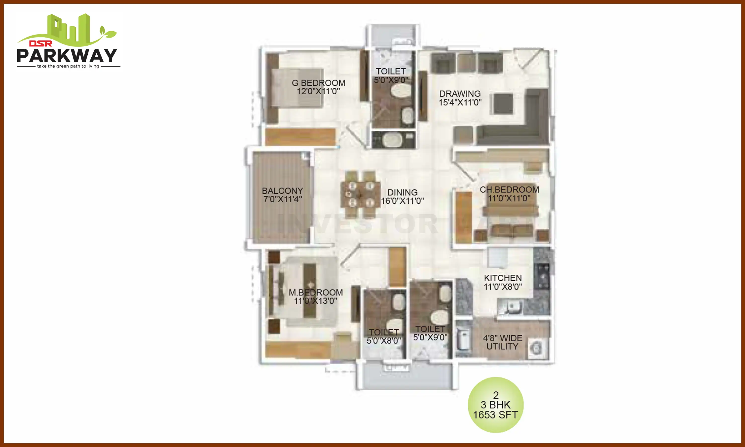 1653 Sqft