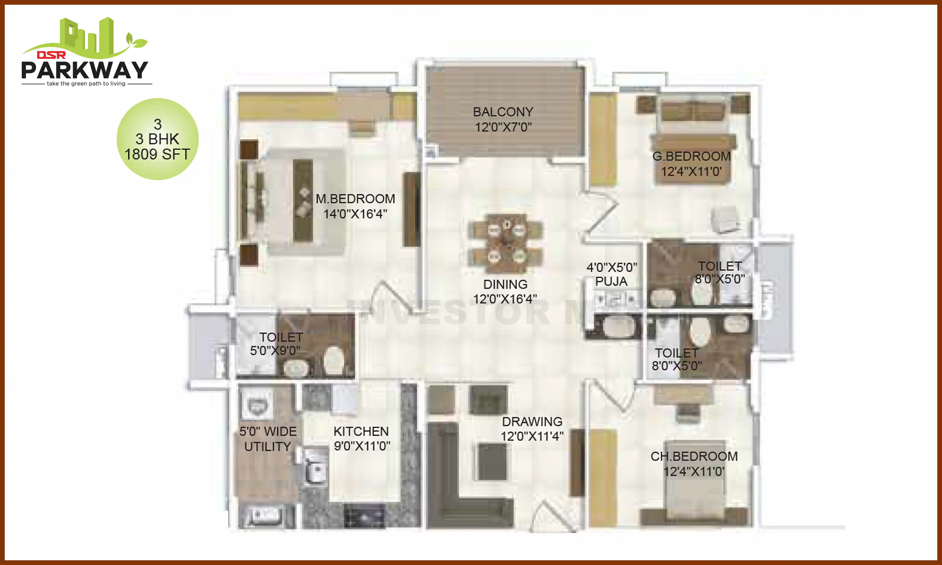 1809 Sqft