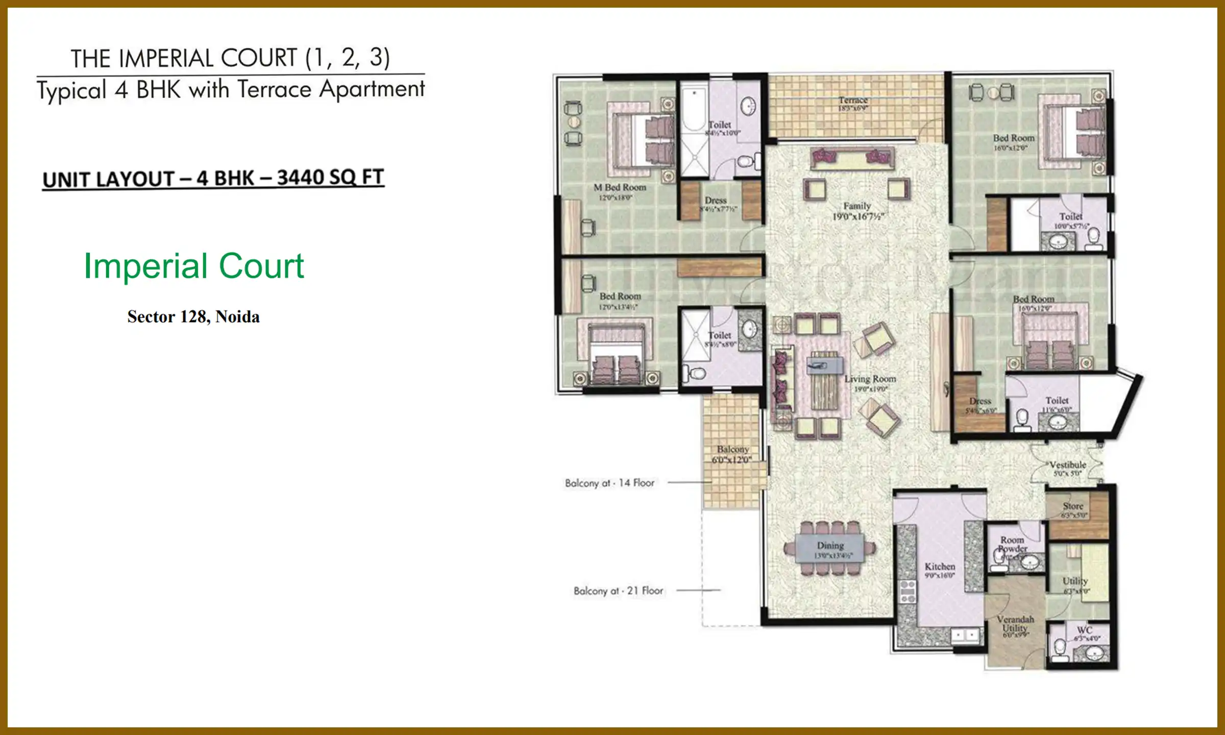 3440 Sqft