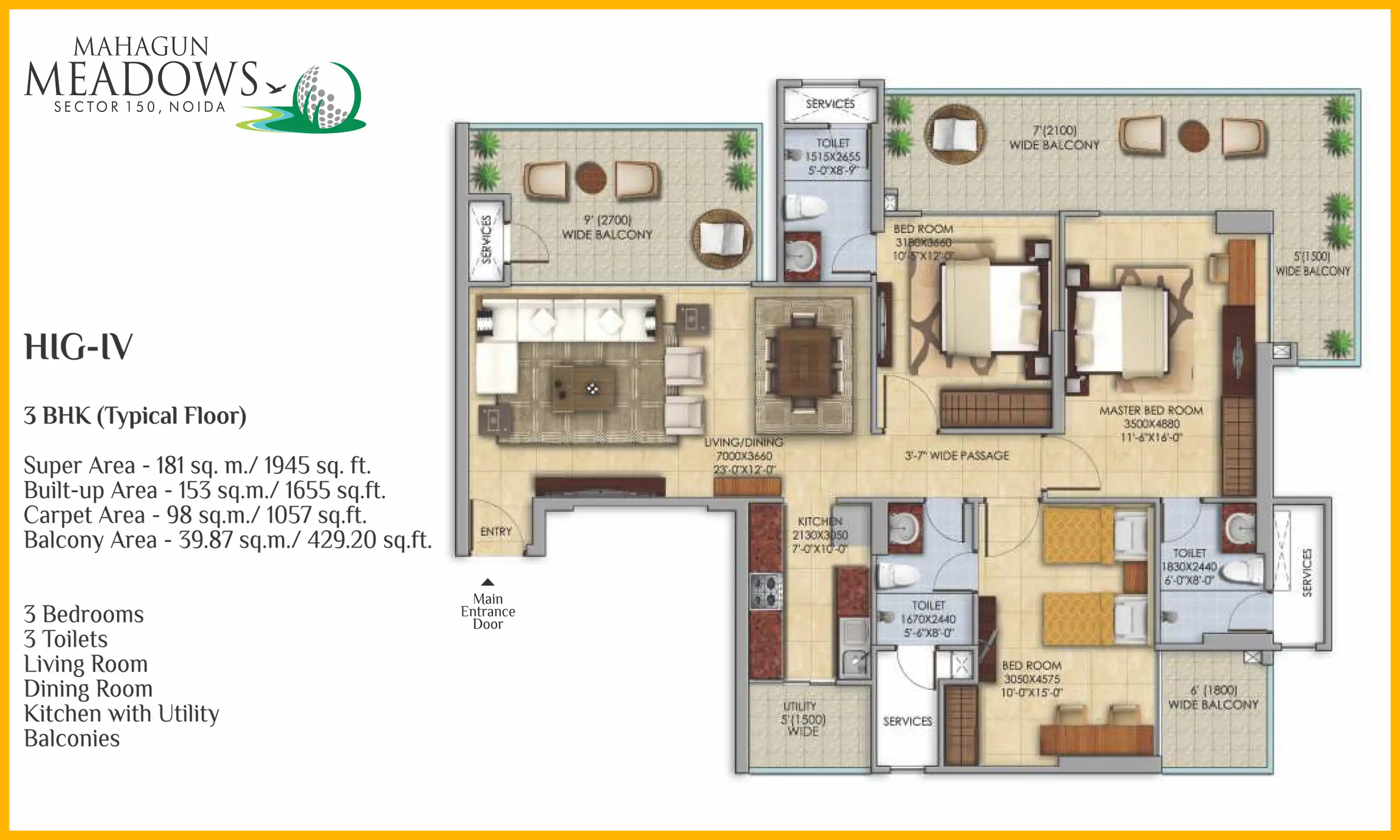 1945 Sqft