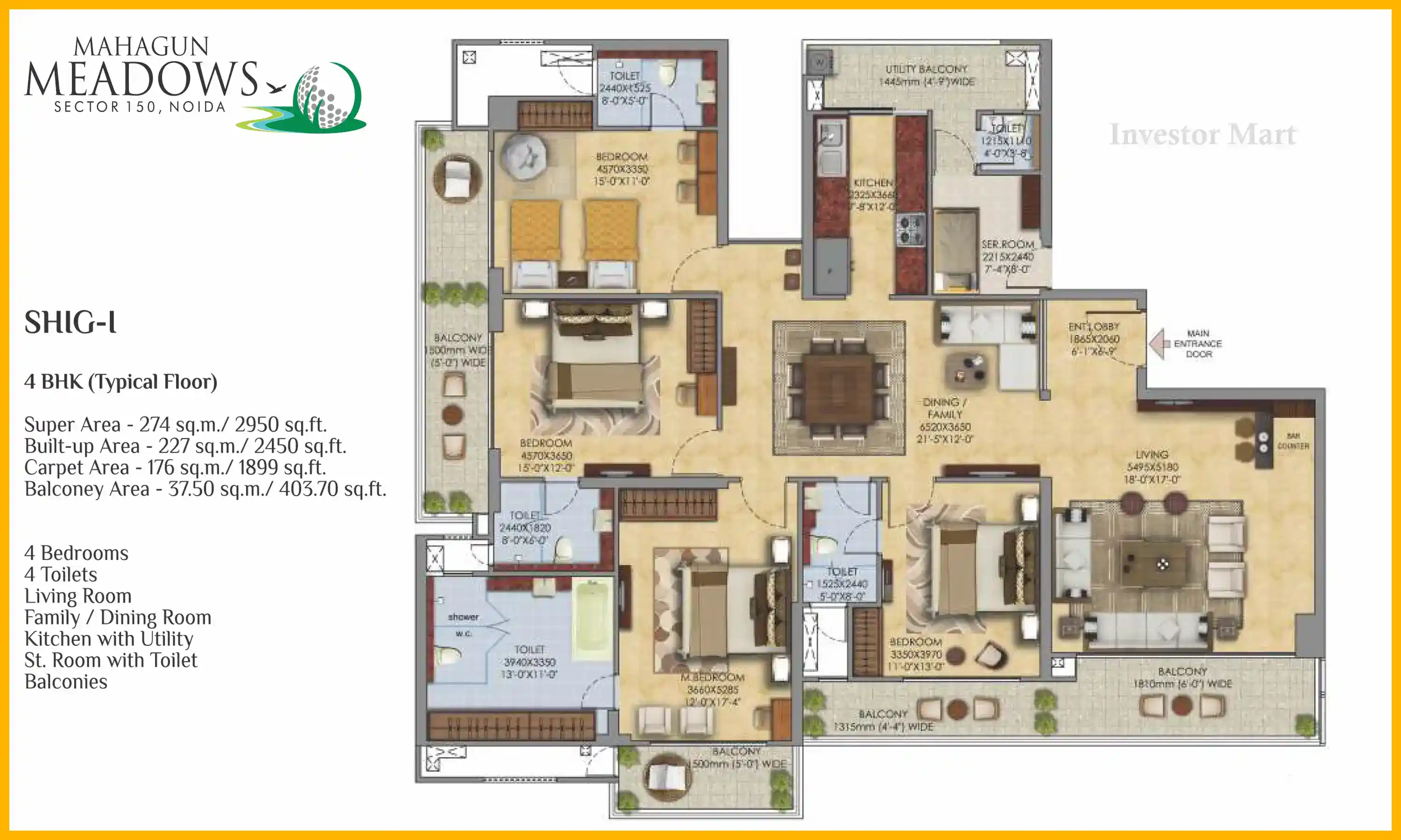 2950 Sqft