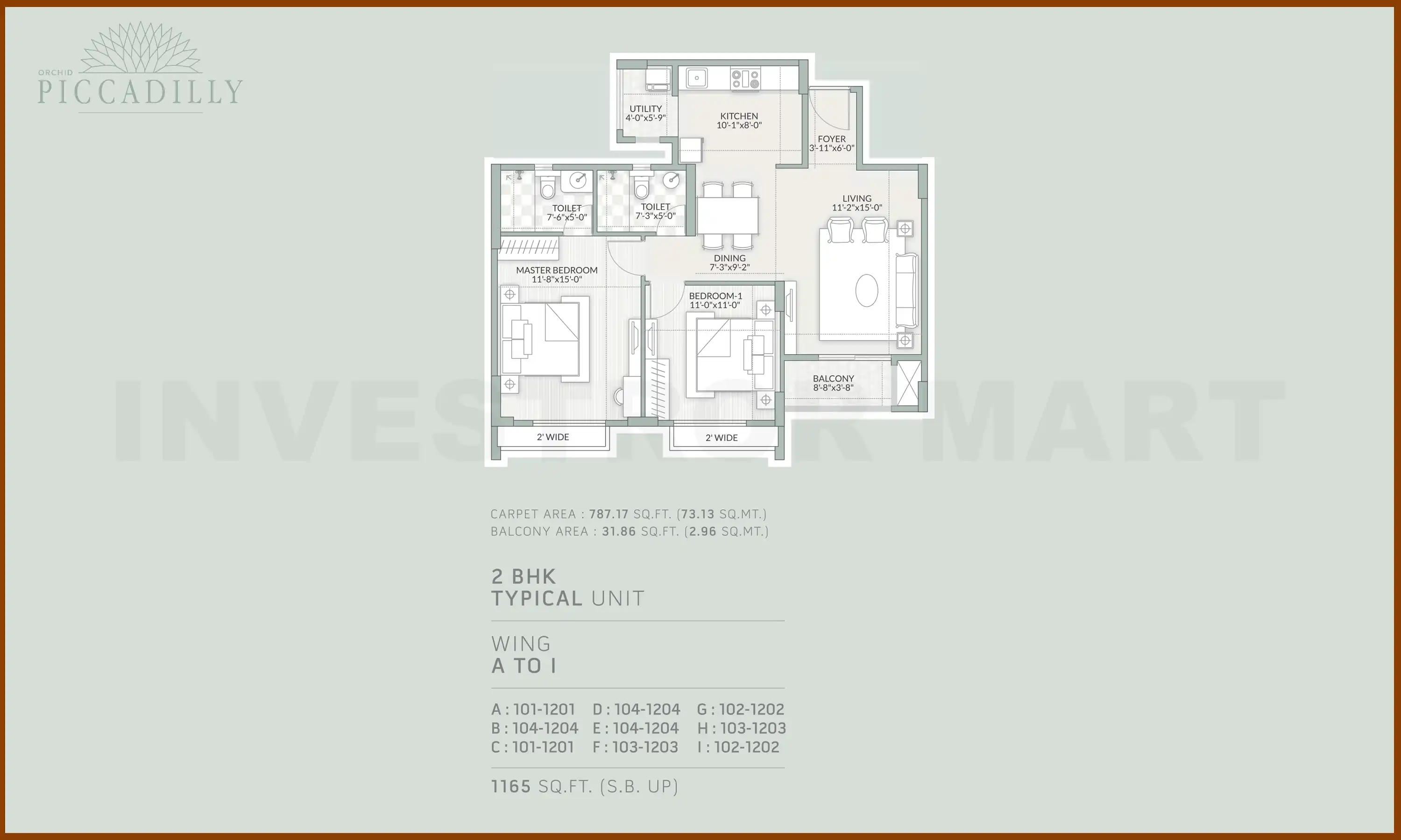 1165 Sqft