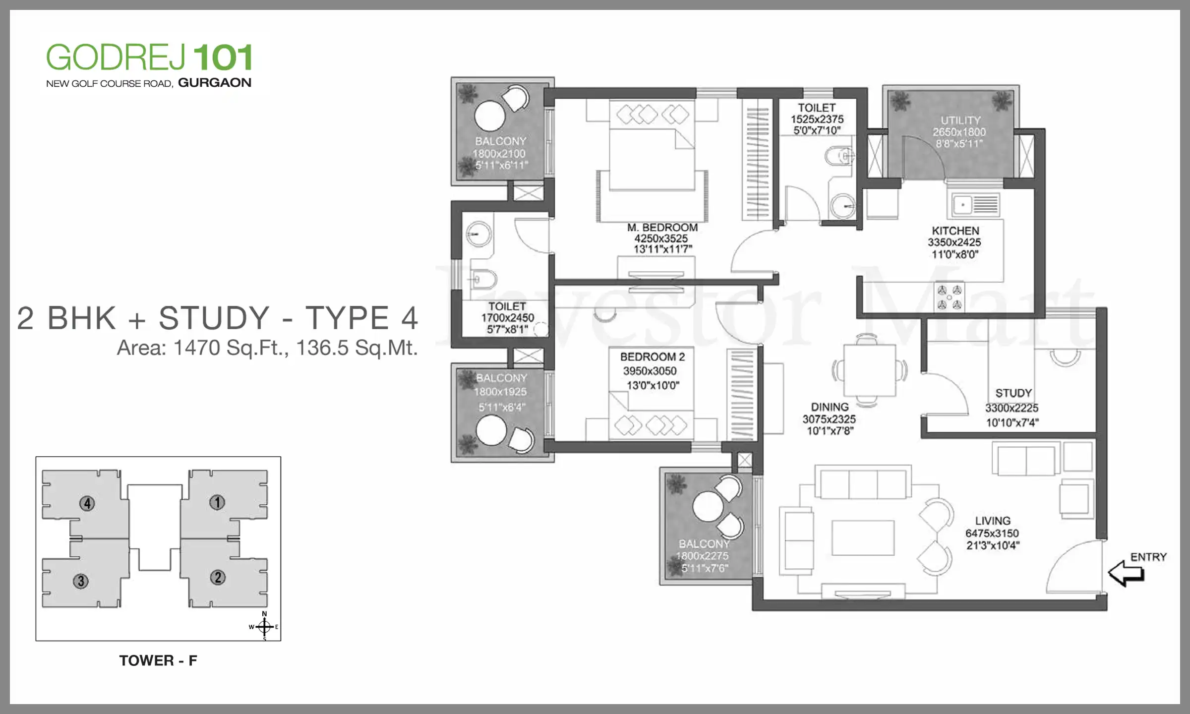 1470 Sqft