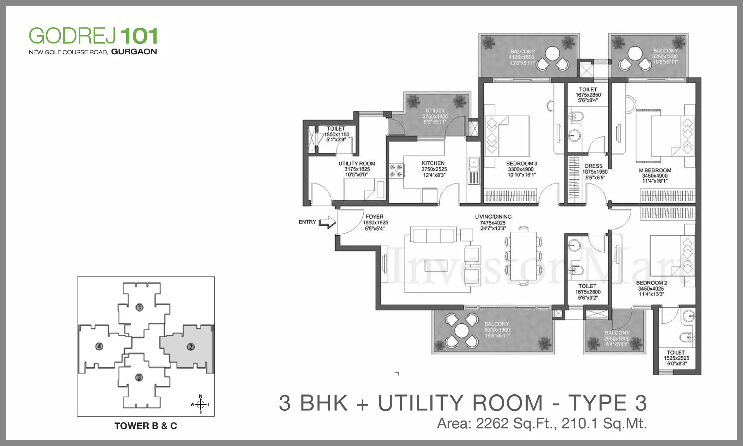 2262 Sqft