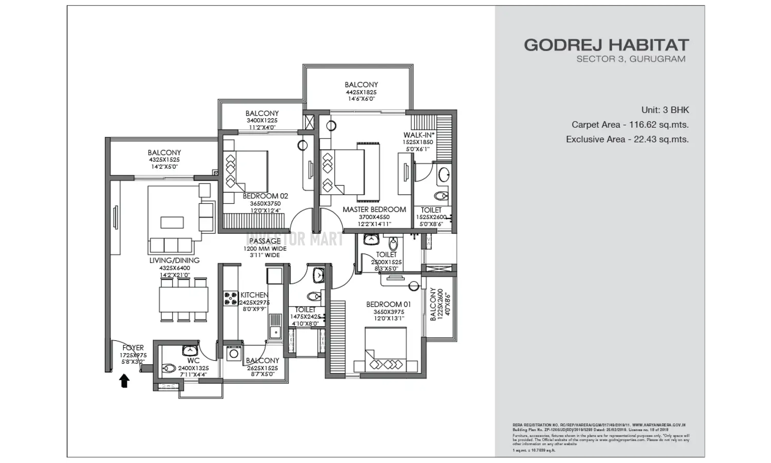 1255 Sqft