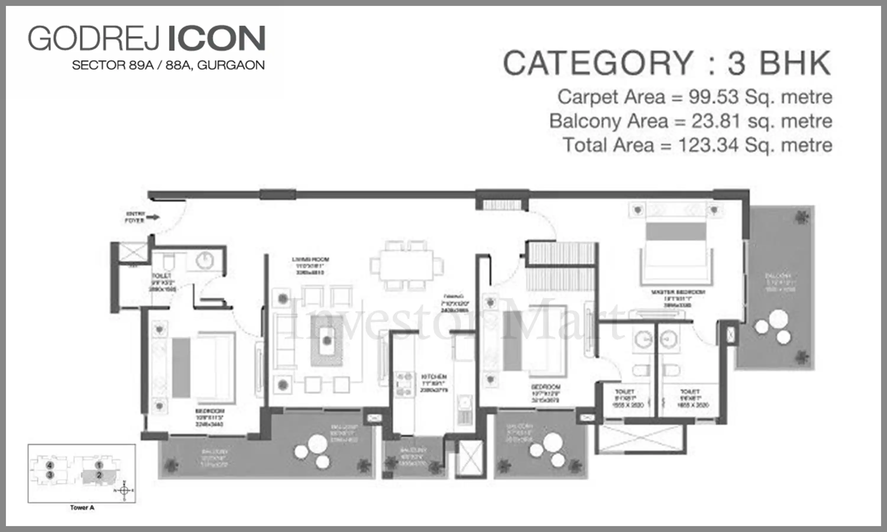 1327 Sqft