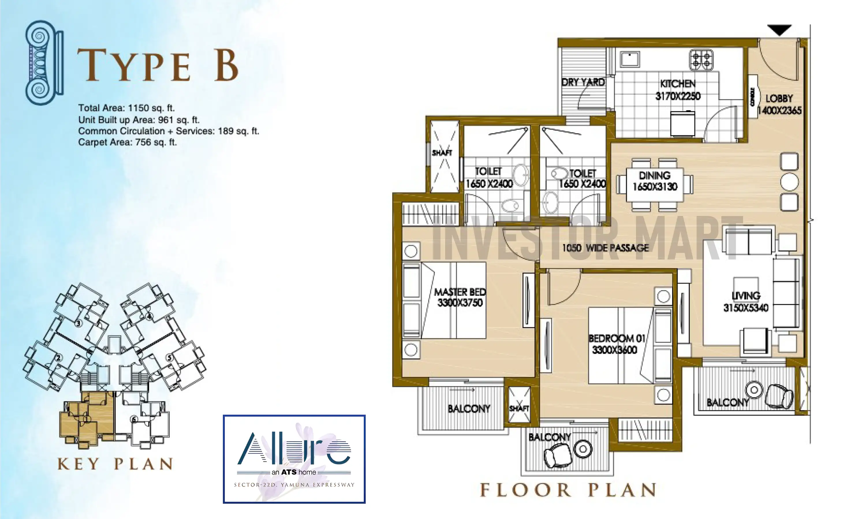 1150 Sqft