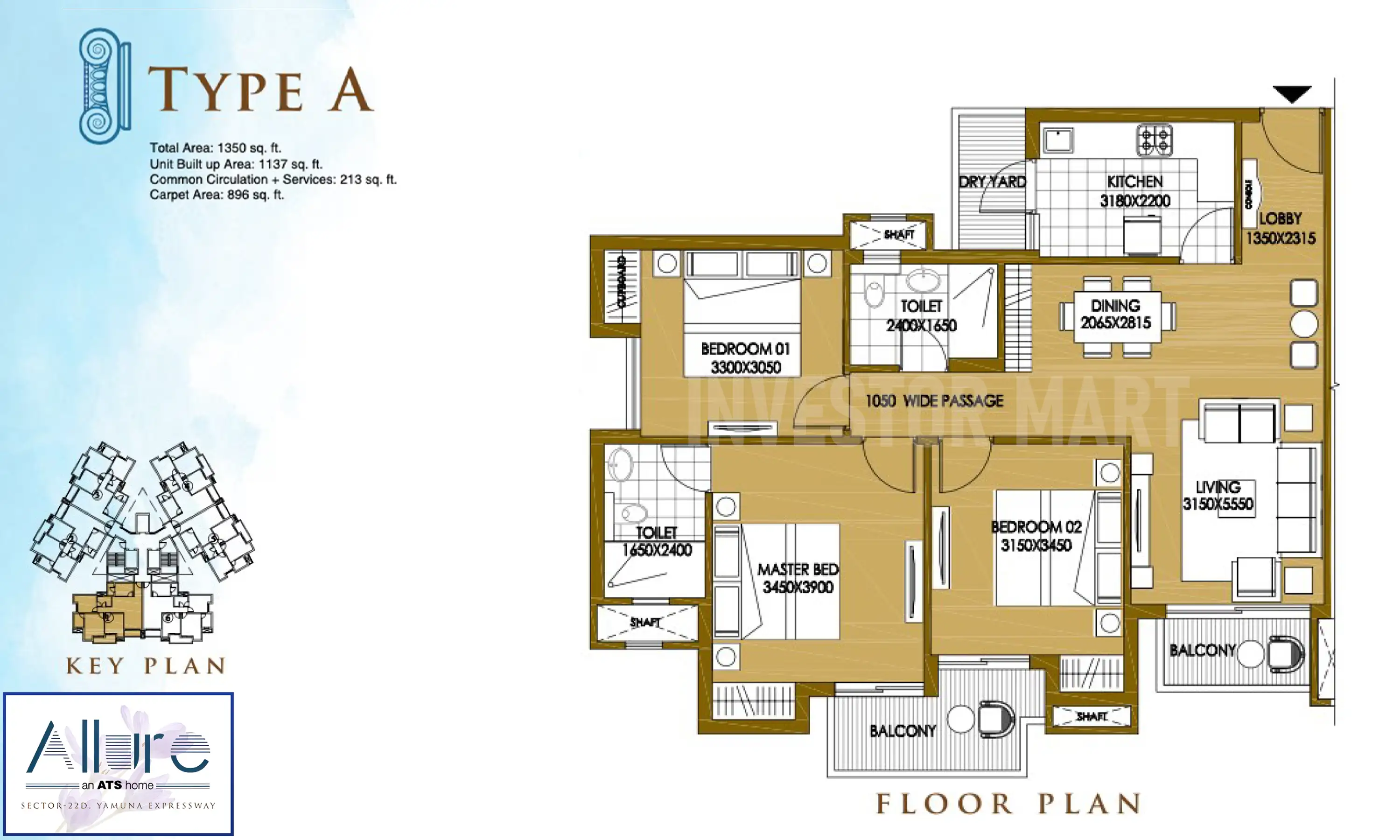 1350 Sqft