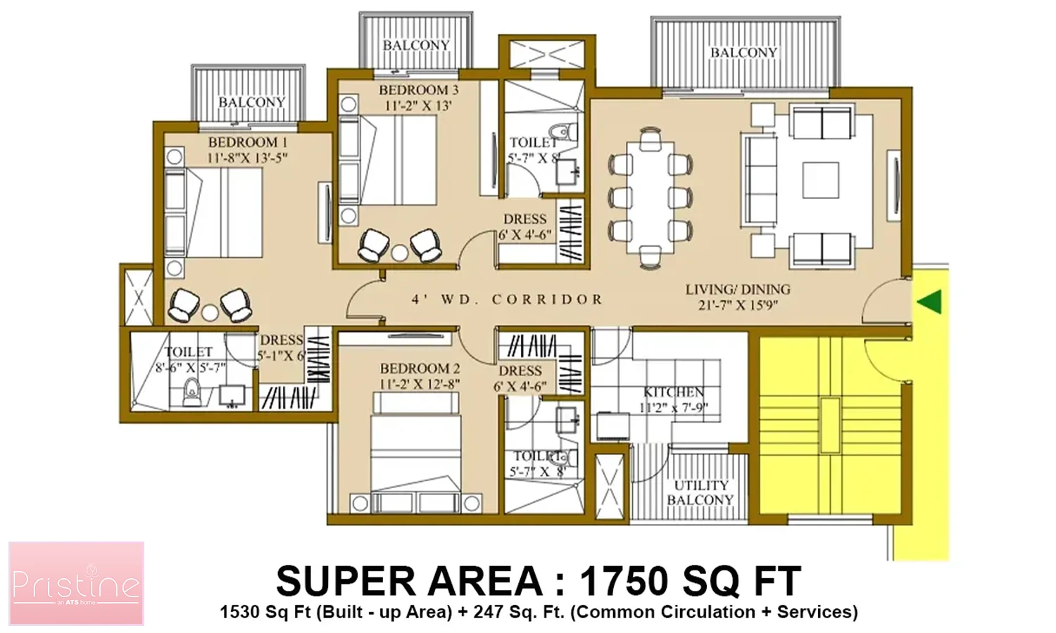 1750 Sqft