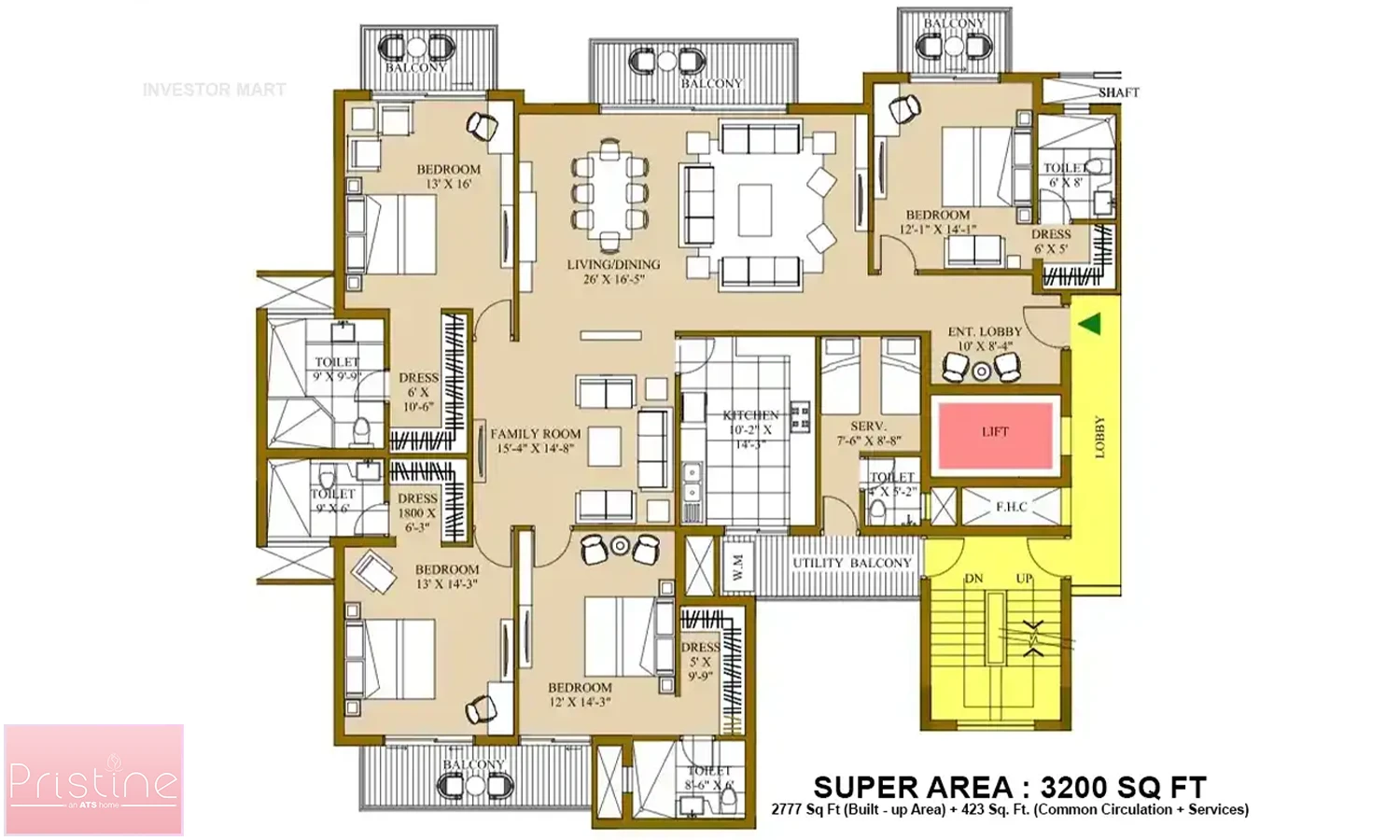 3200 Sqft