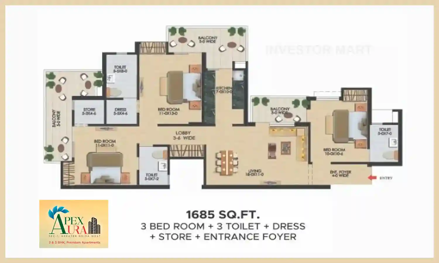 1685 Sqft