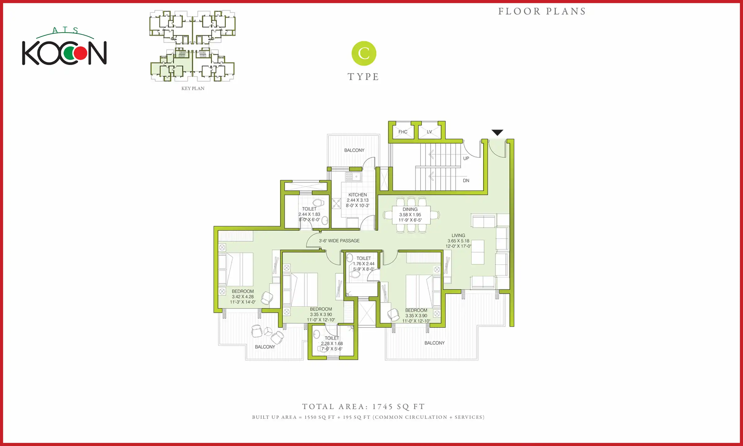 1745 Sqft