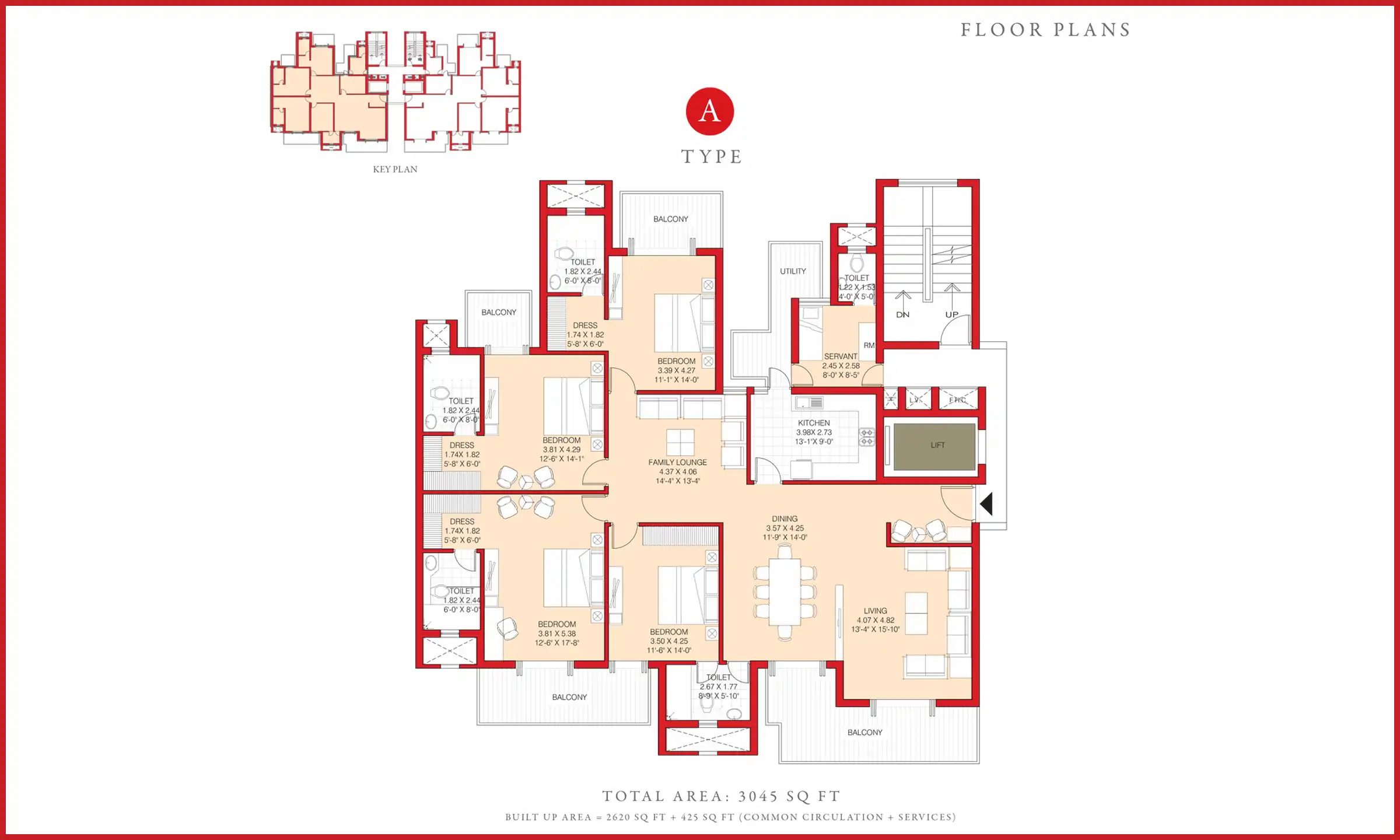 3045 Sqft