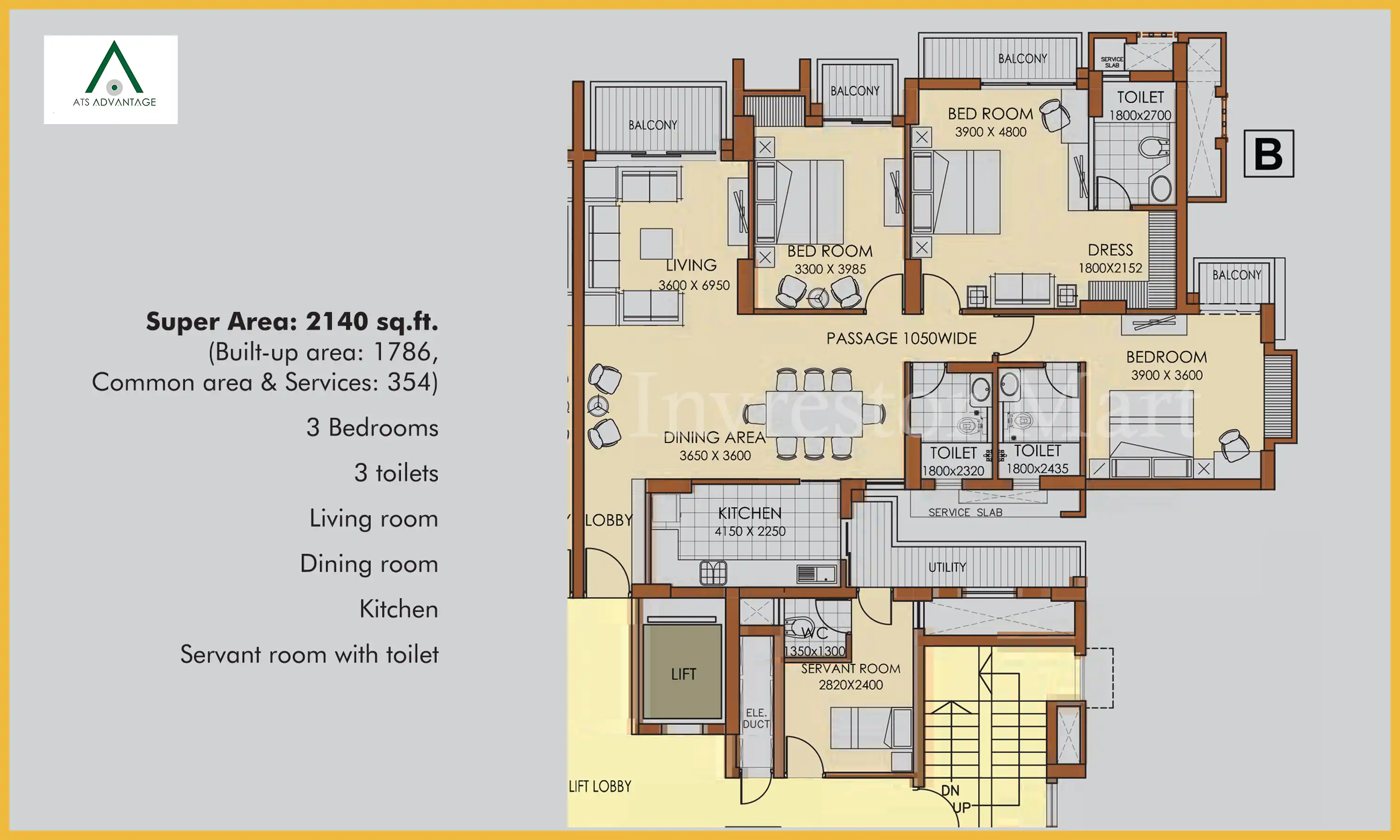 2140 Sqft