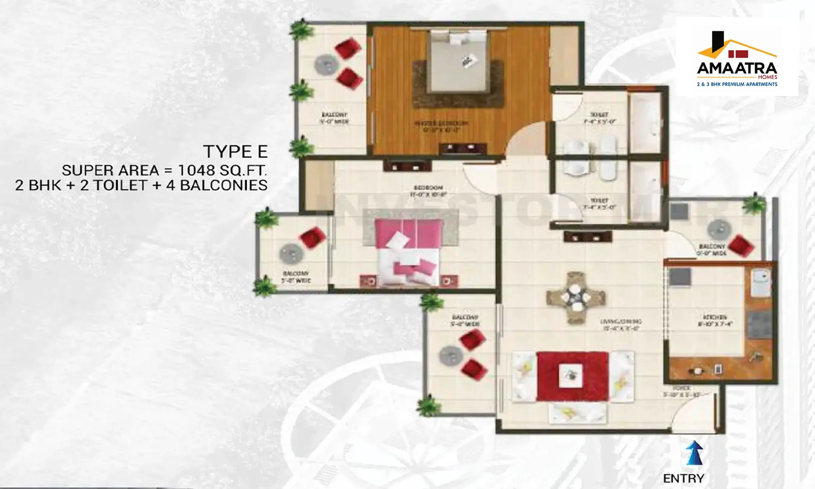1048 Sqft