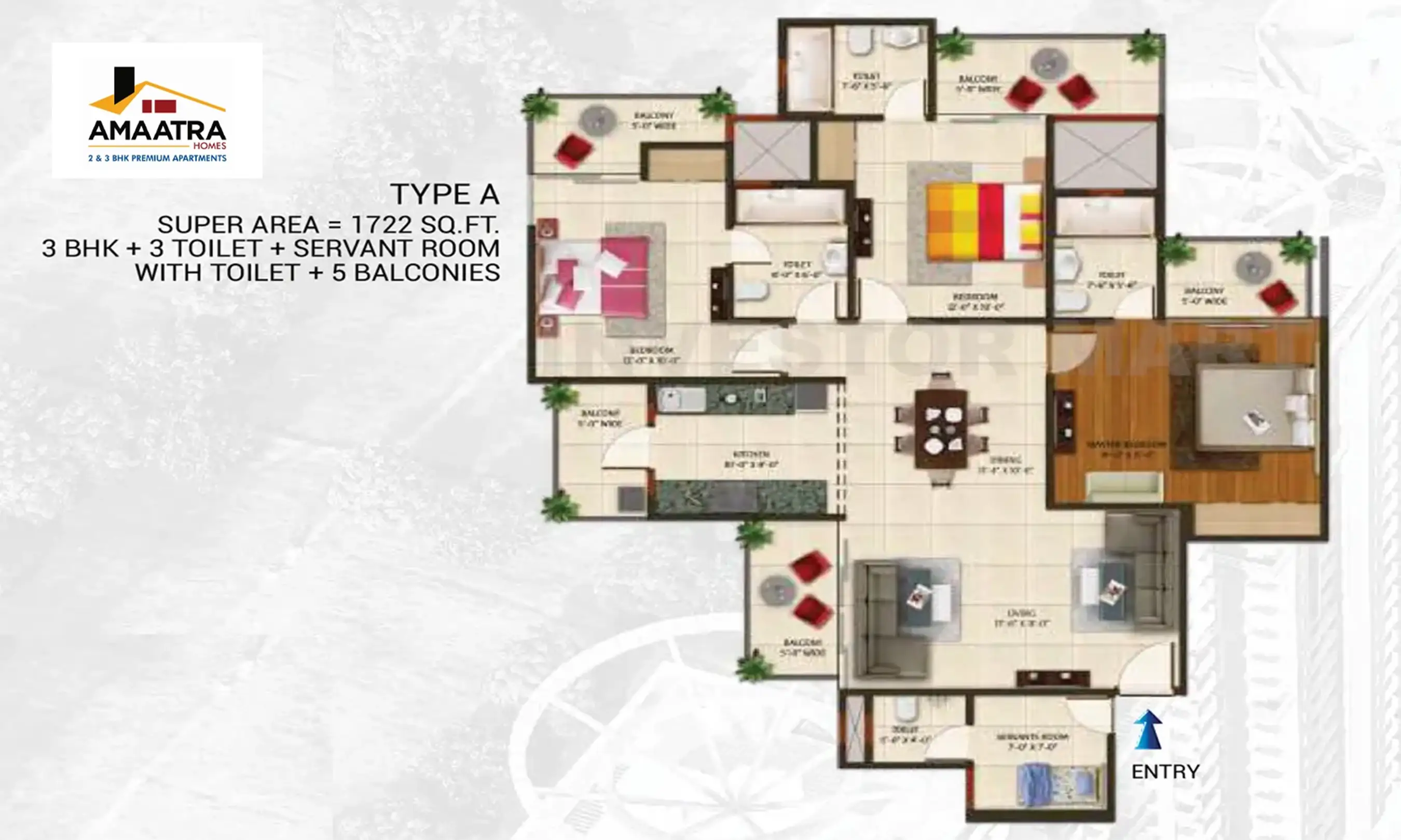 1722 Sqft