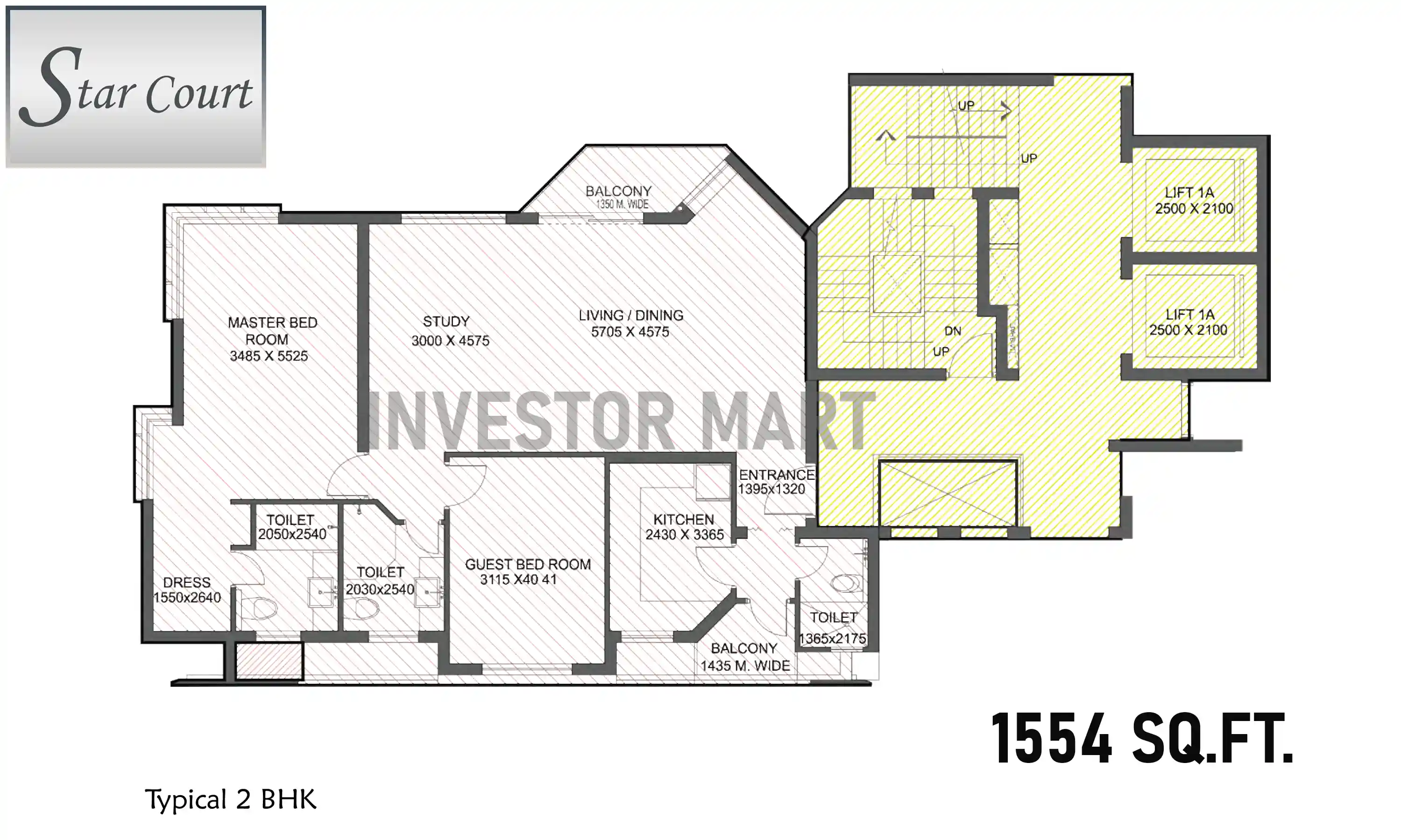 1554 Sqft